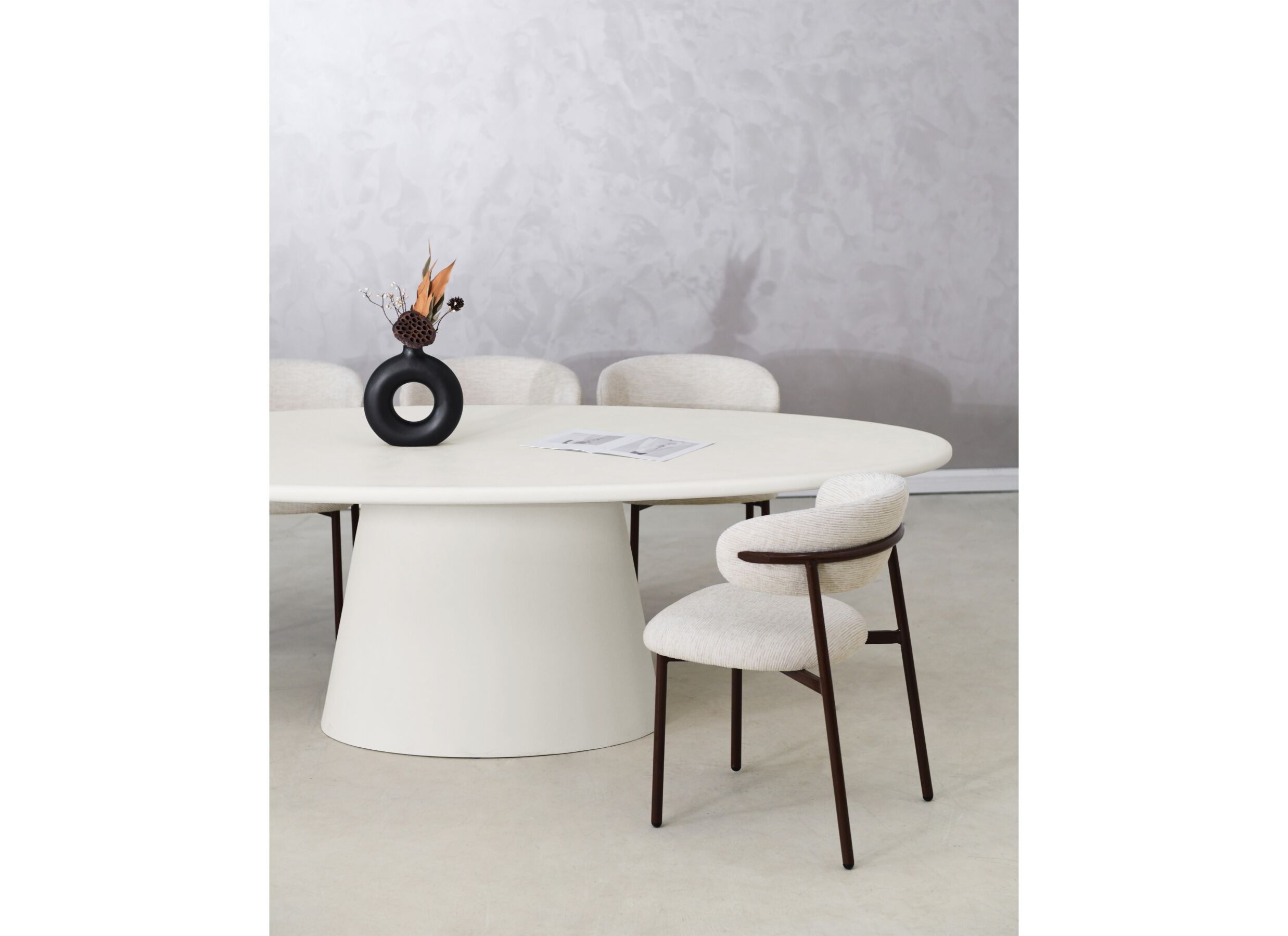 Foto ambiance - Table TF2402 240x120cm - cementex - blanc