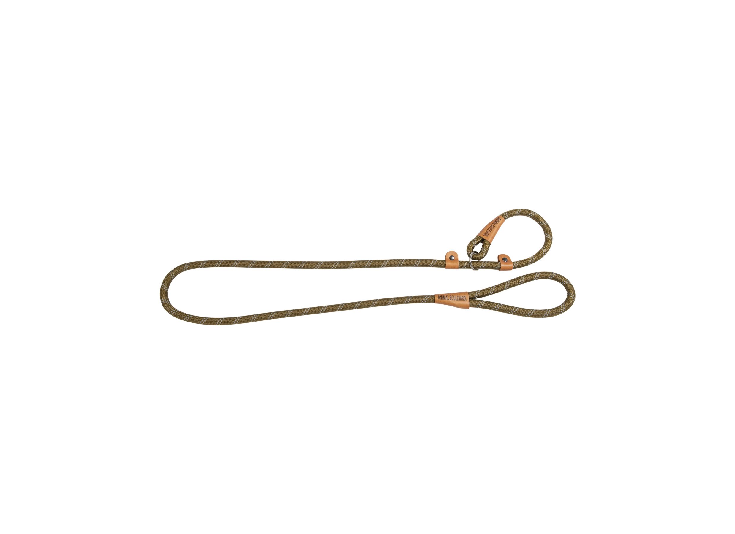 Leiband hond 180cm legergroen