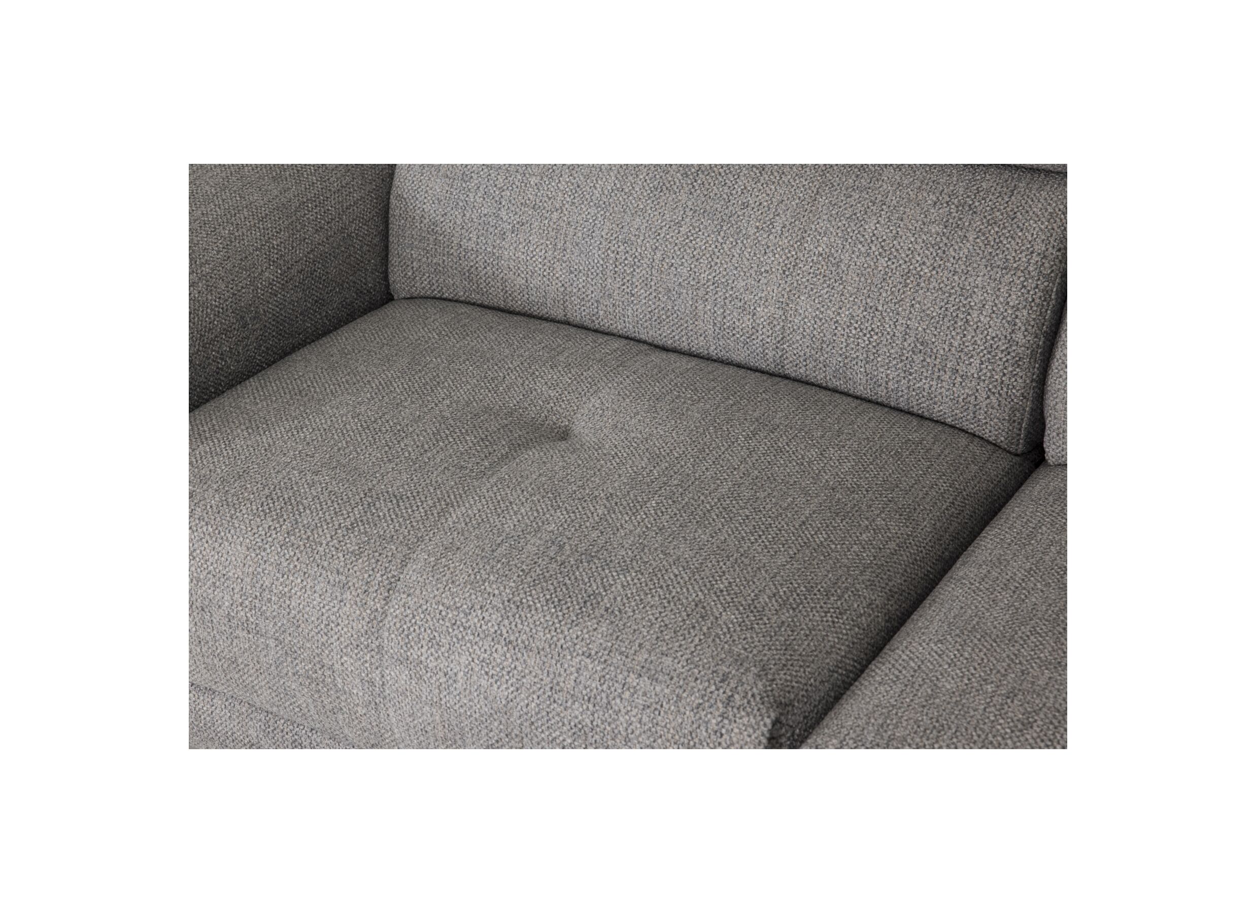 Detail - Canapé d'angle Amira 290x228cm - tissu - gris avec relax