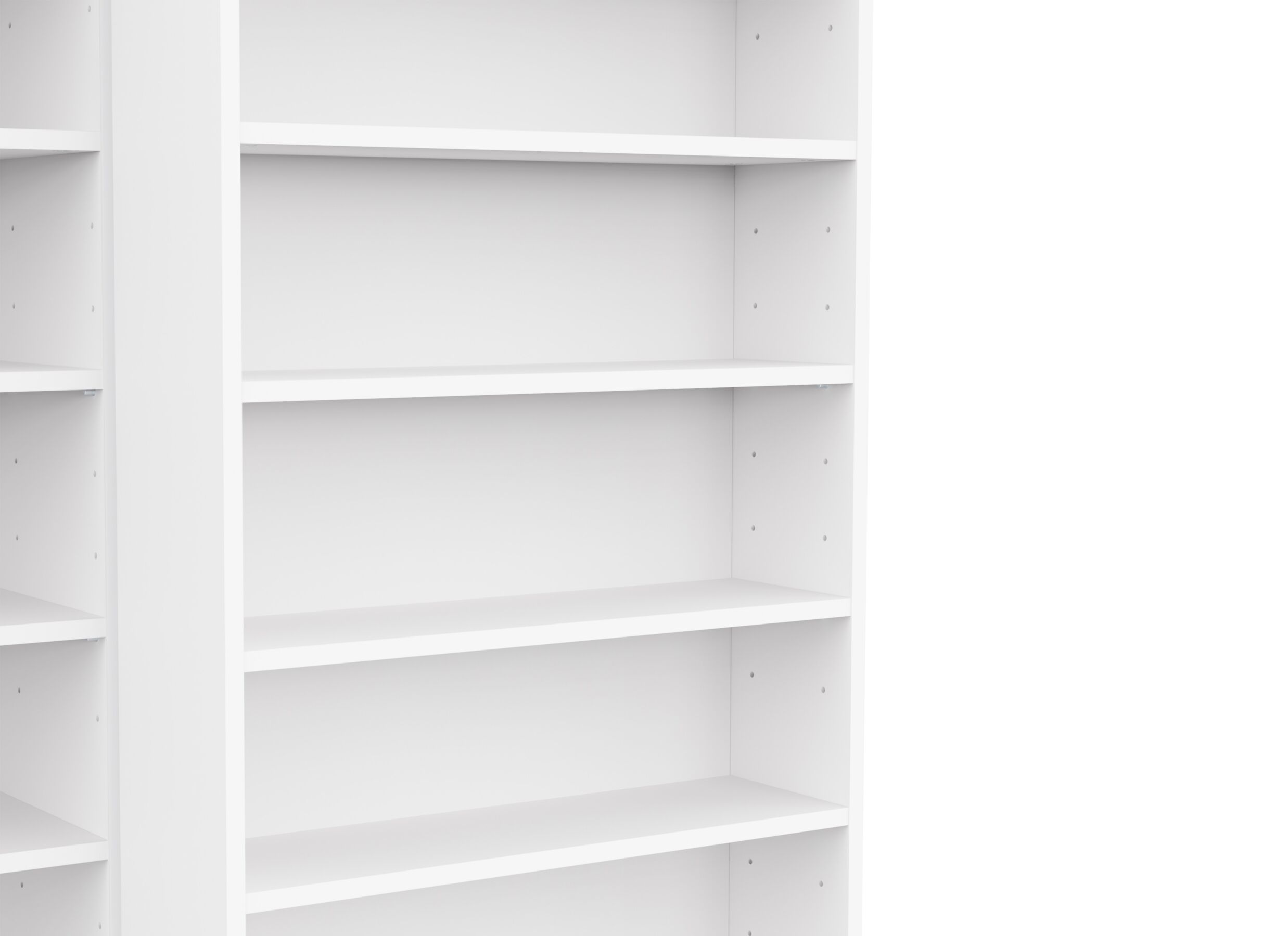 Detailfoto - Boekenrek Bento 117x44x179cm - decor - wit