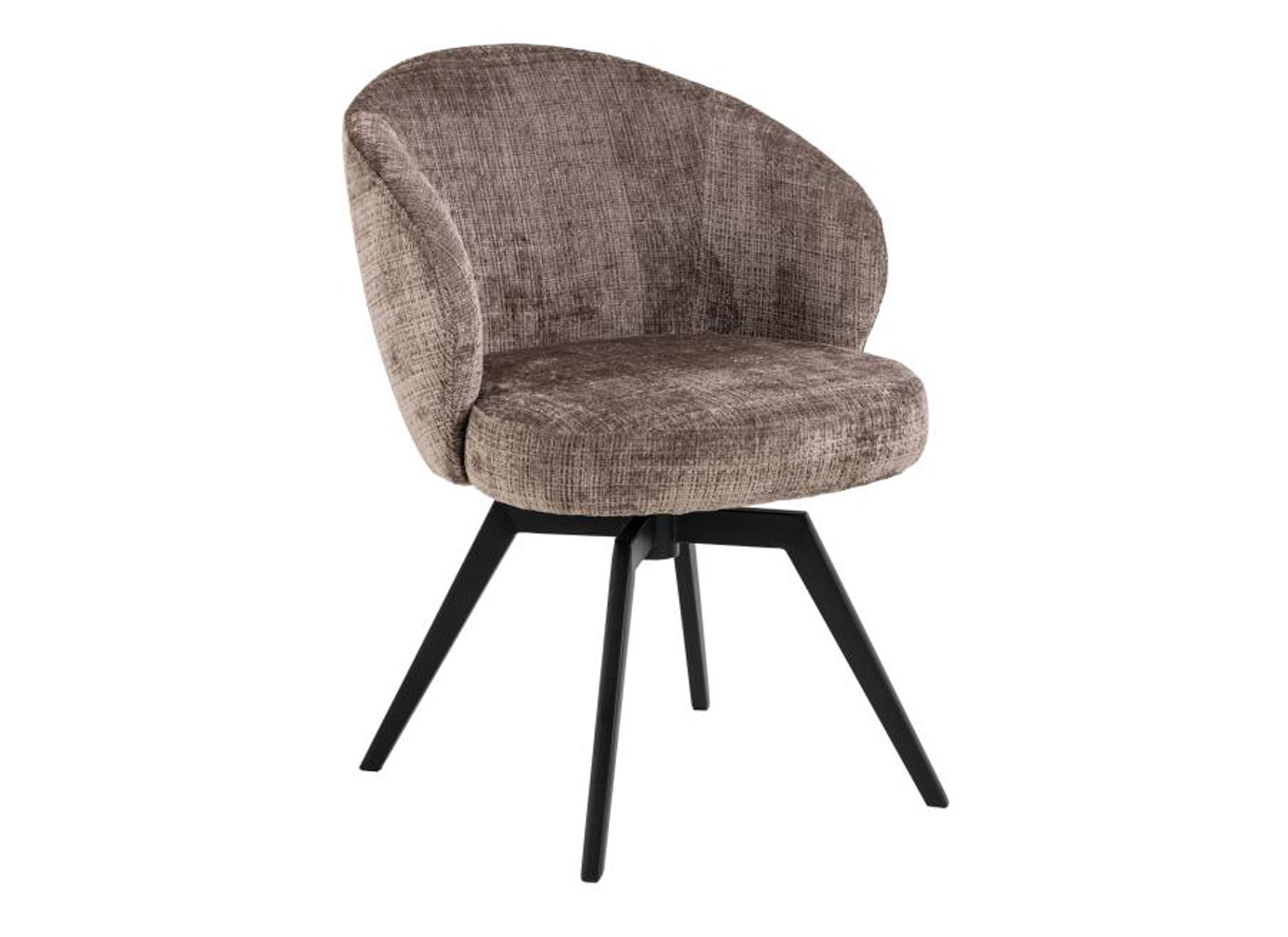 Draaistoel stof - bruin - Chaise pivotante tissu - brun