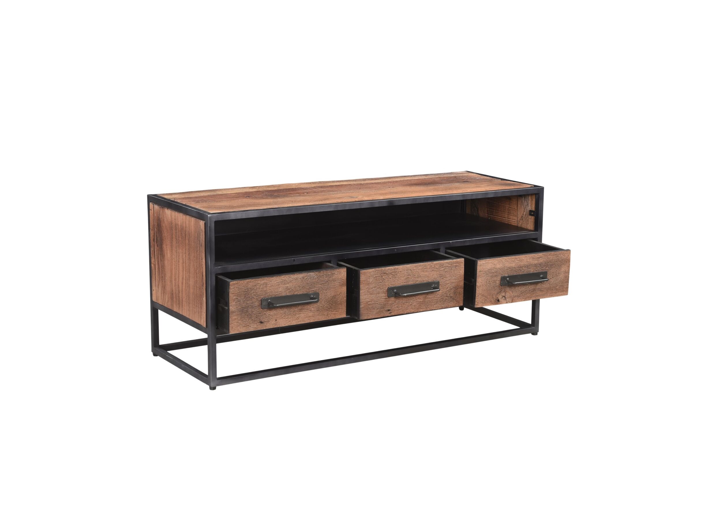 Disposition - Meuble TV Valentina 130cm - manguier massif - naturel