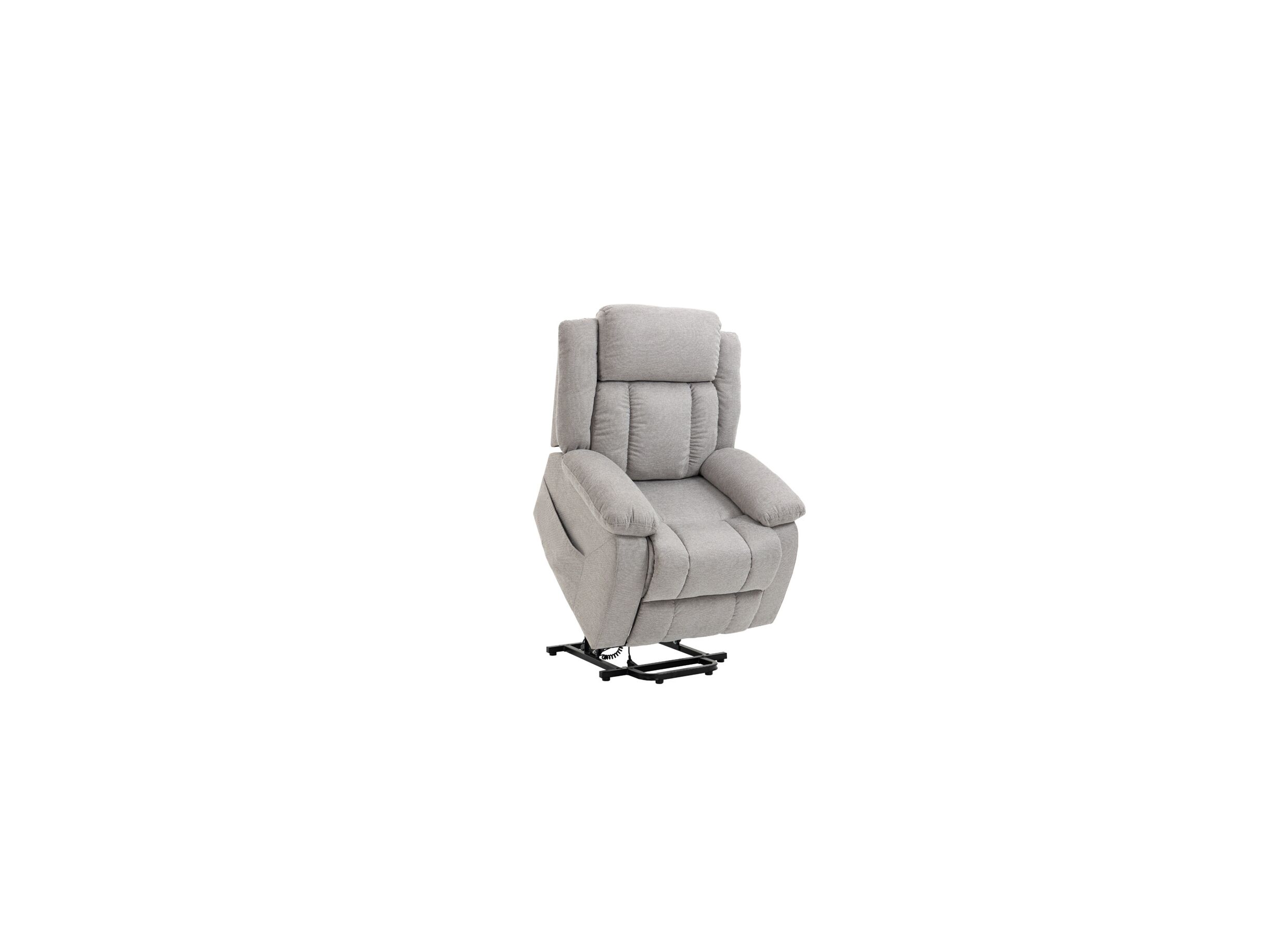 Fauteuil relax Eirene électrique - tissu - argent