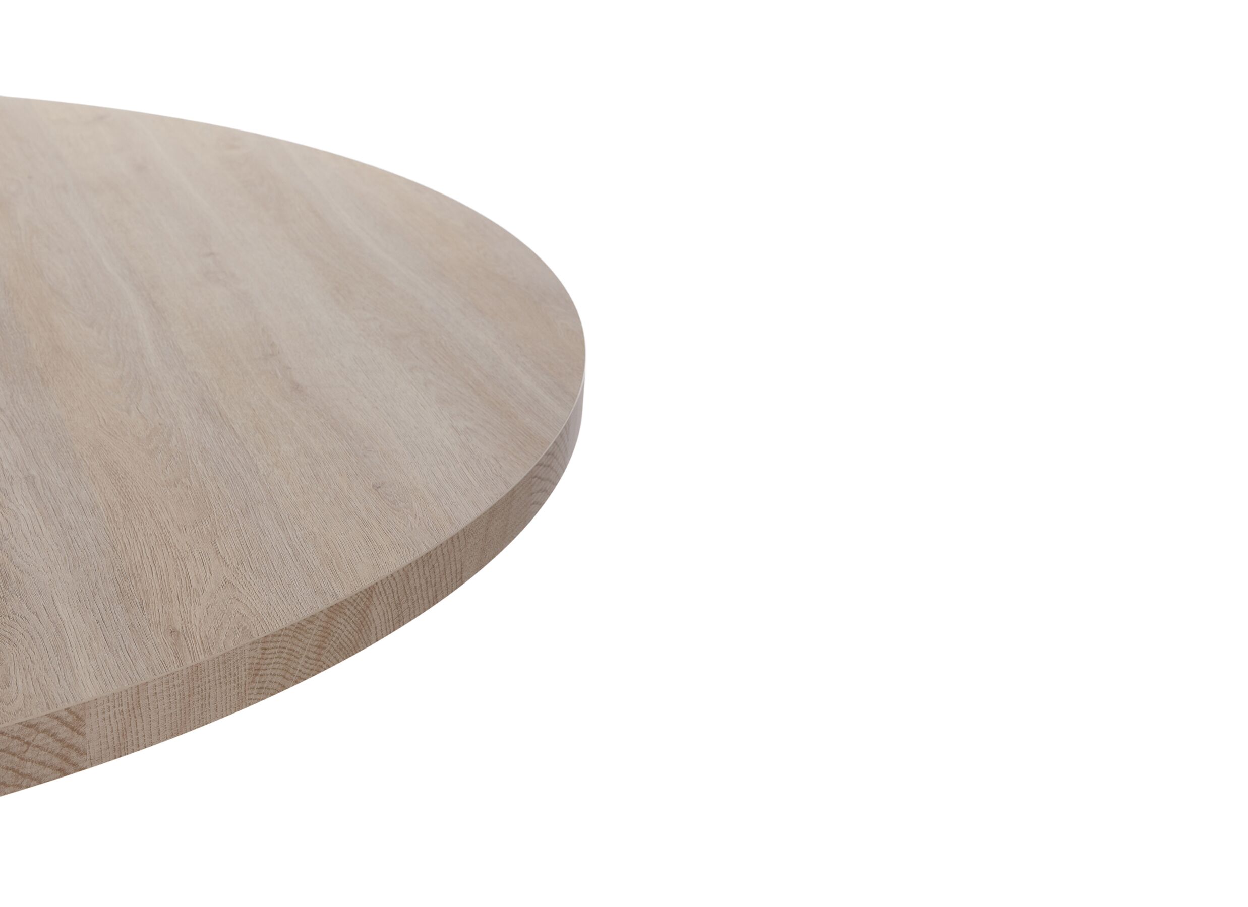 Detail - Table ronde Ø130cm - mélamine - urban oak