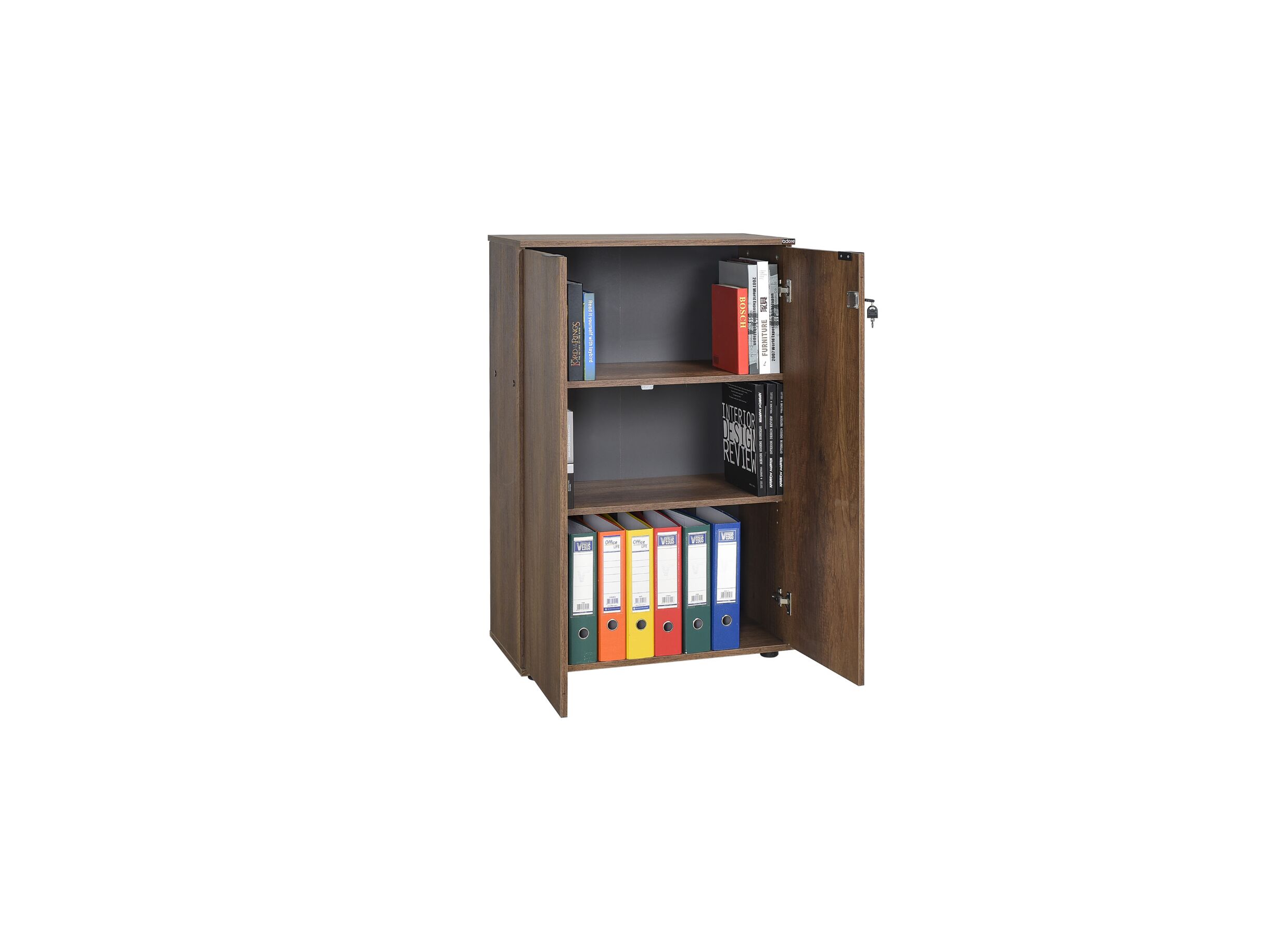Disposition - Commode Meradi 72x34x109cm - melamine - oslo walnut