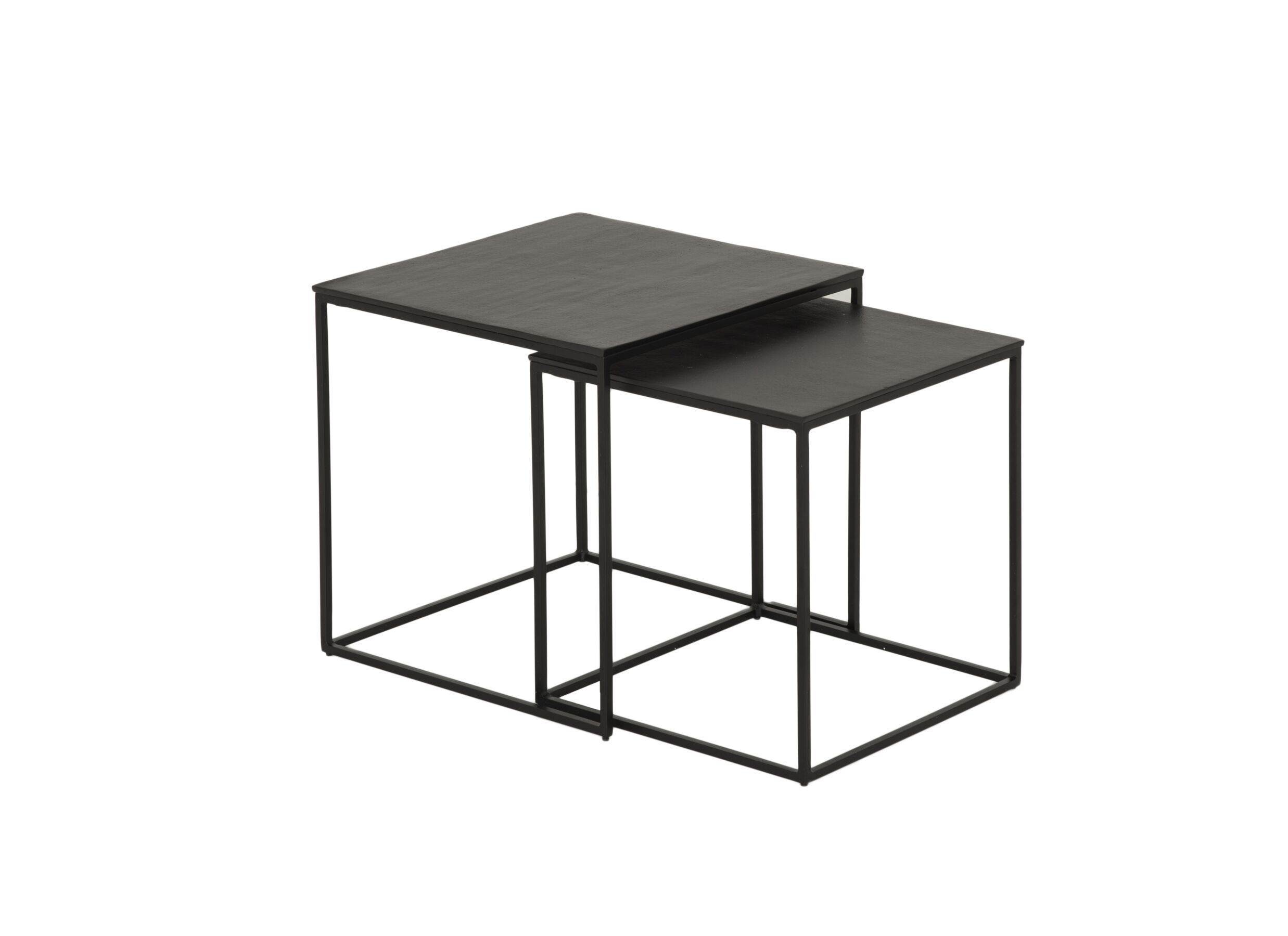 Table basse Coltrane métal carré lot de 2 - Table basse Coltrane métal carré lot de 2