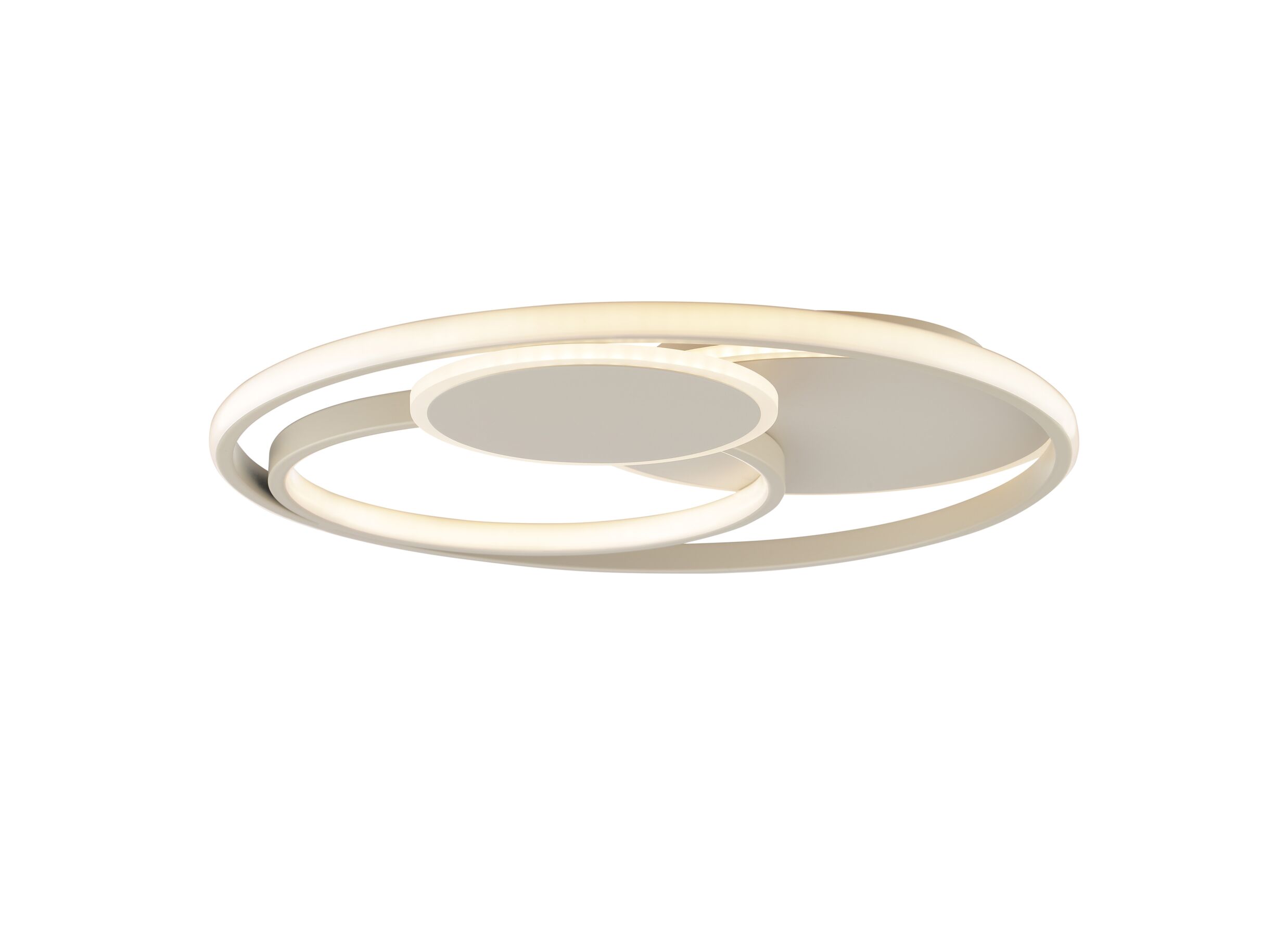 Aperçu - Plafonnier Runda Ø50cm - métal & silicone - beige