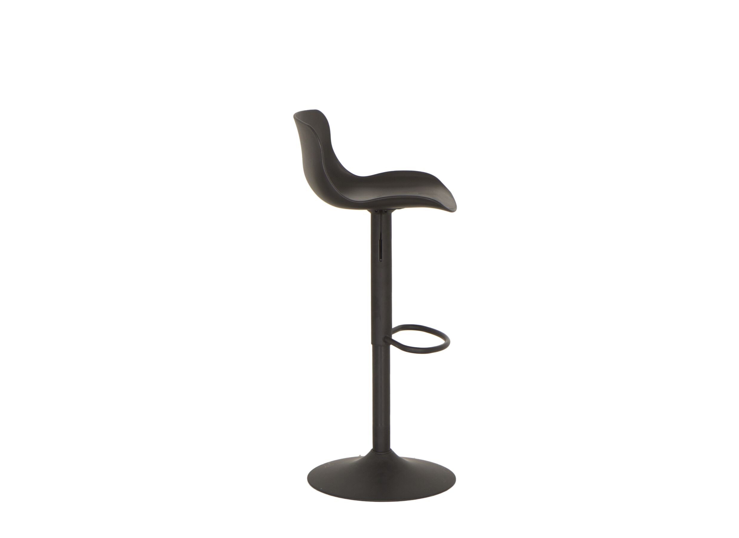 Barstoel Dune ZH57-78cm - kunststof - zwart