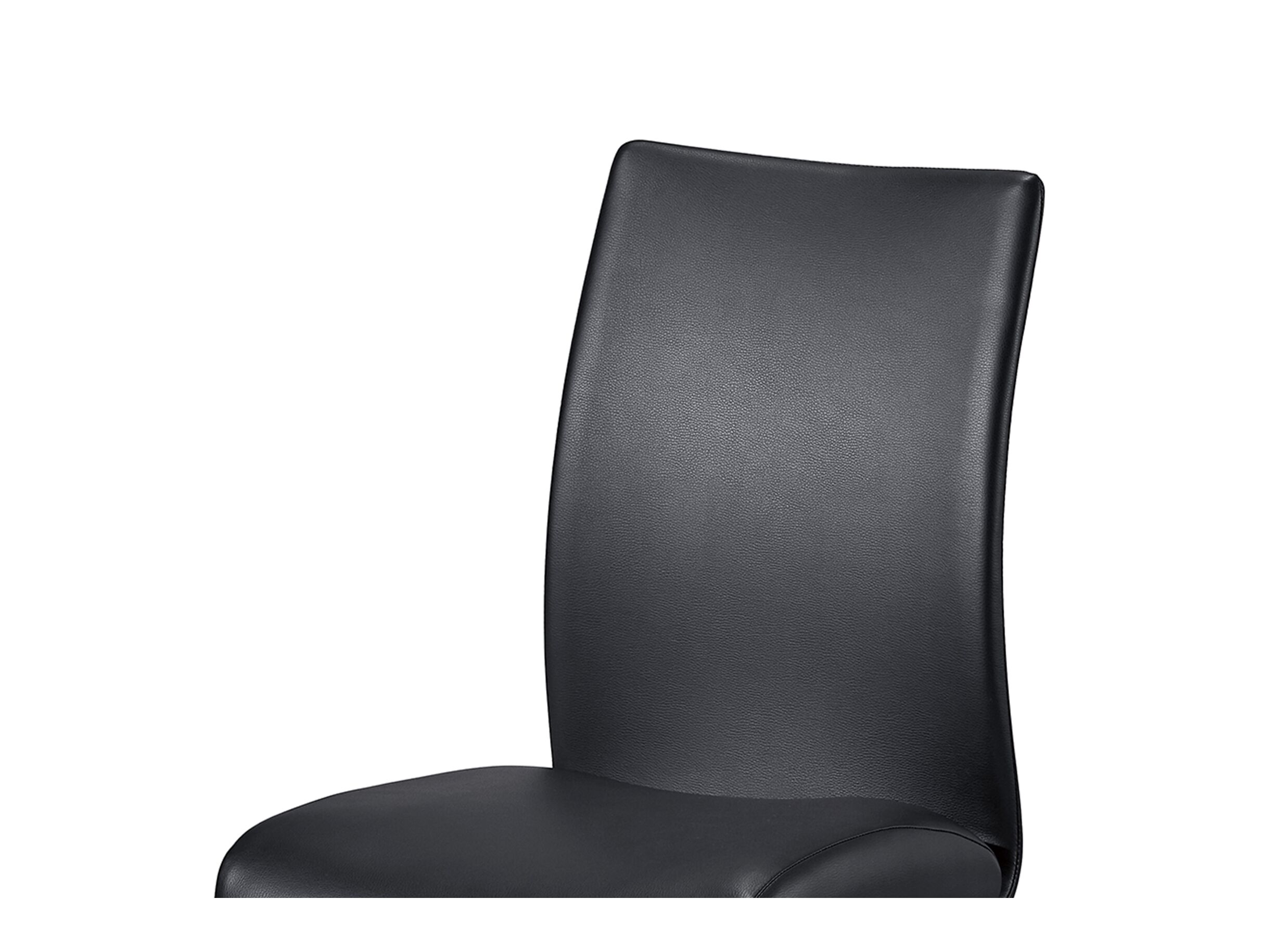 Stoel Mamba 43x52x93cm - lederlook - zwart