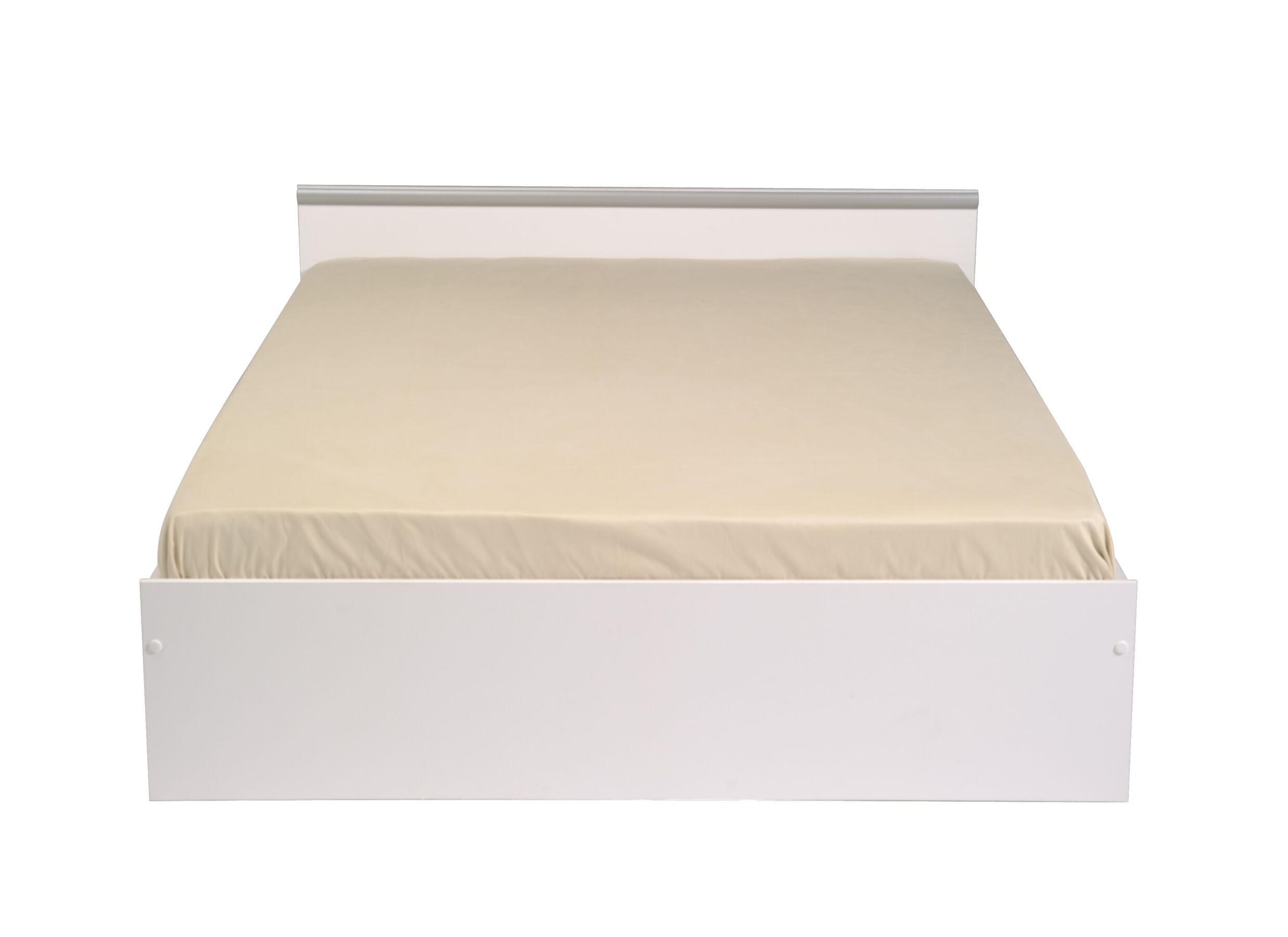 Bed Nashville 140x200cm - decor - wit met opbergruimte