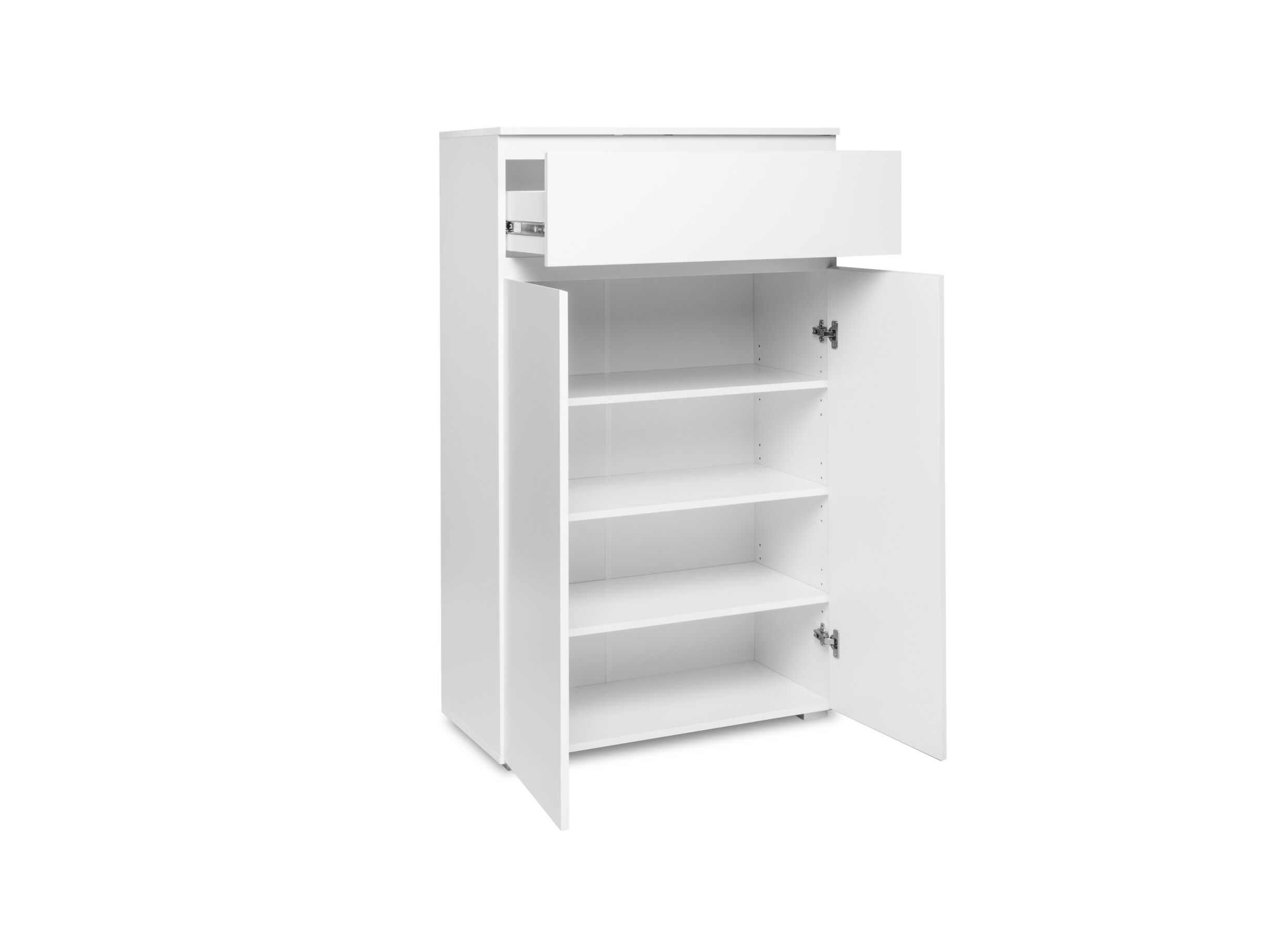 Armoire Image 3 80x40x131cm - mélamine - blanc