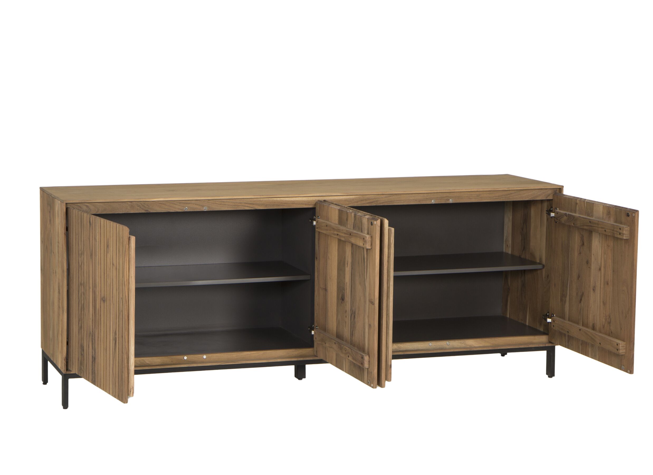 Buffet Aquilano 225cm - acacia massif - naturel