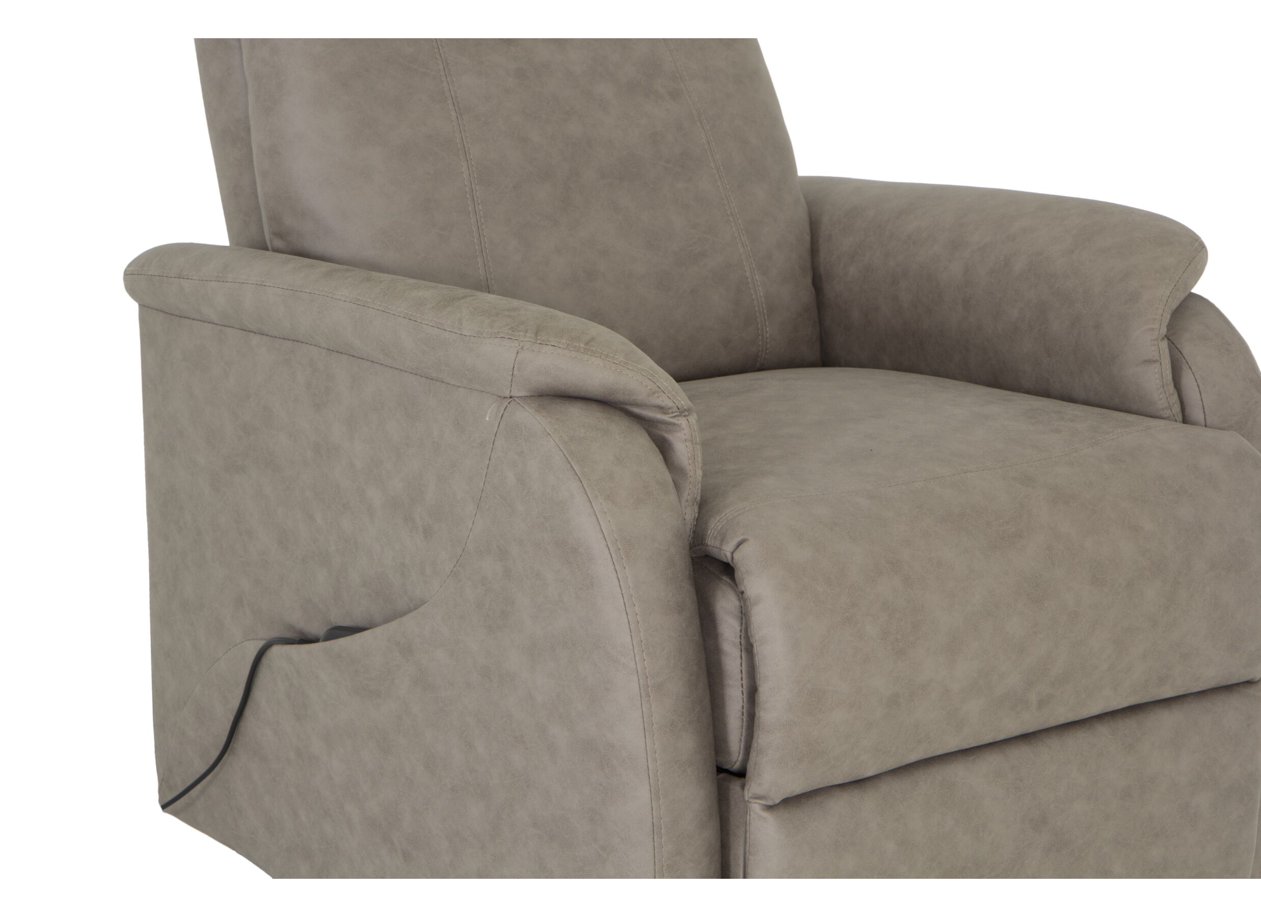 Fauteuil relax Power électrique - tissu - gris