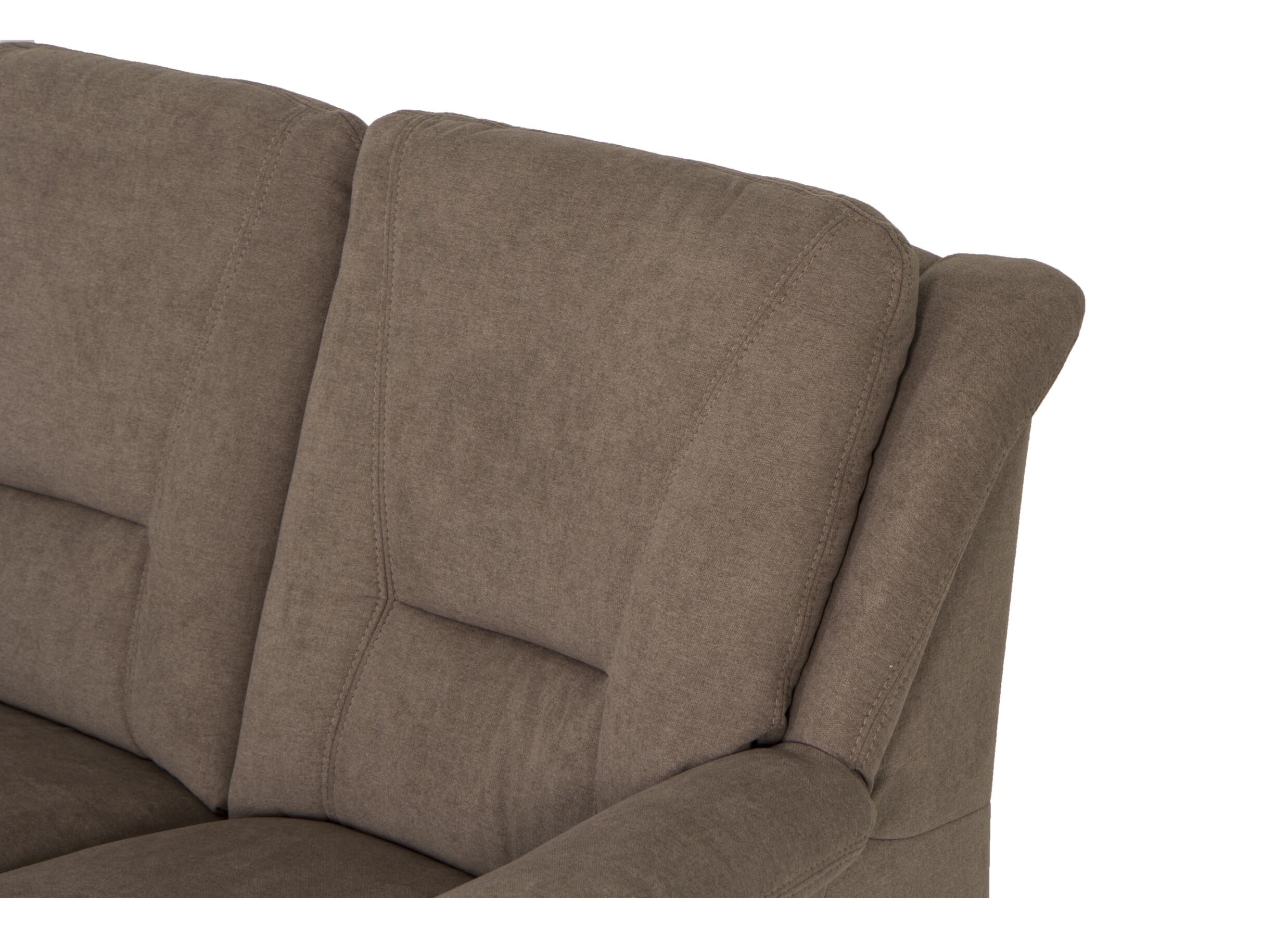 Zetel Marente 3+1+1-zit - stof - bruin