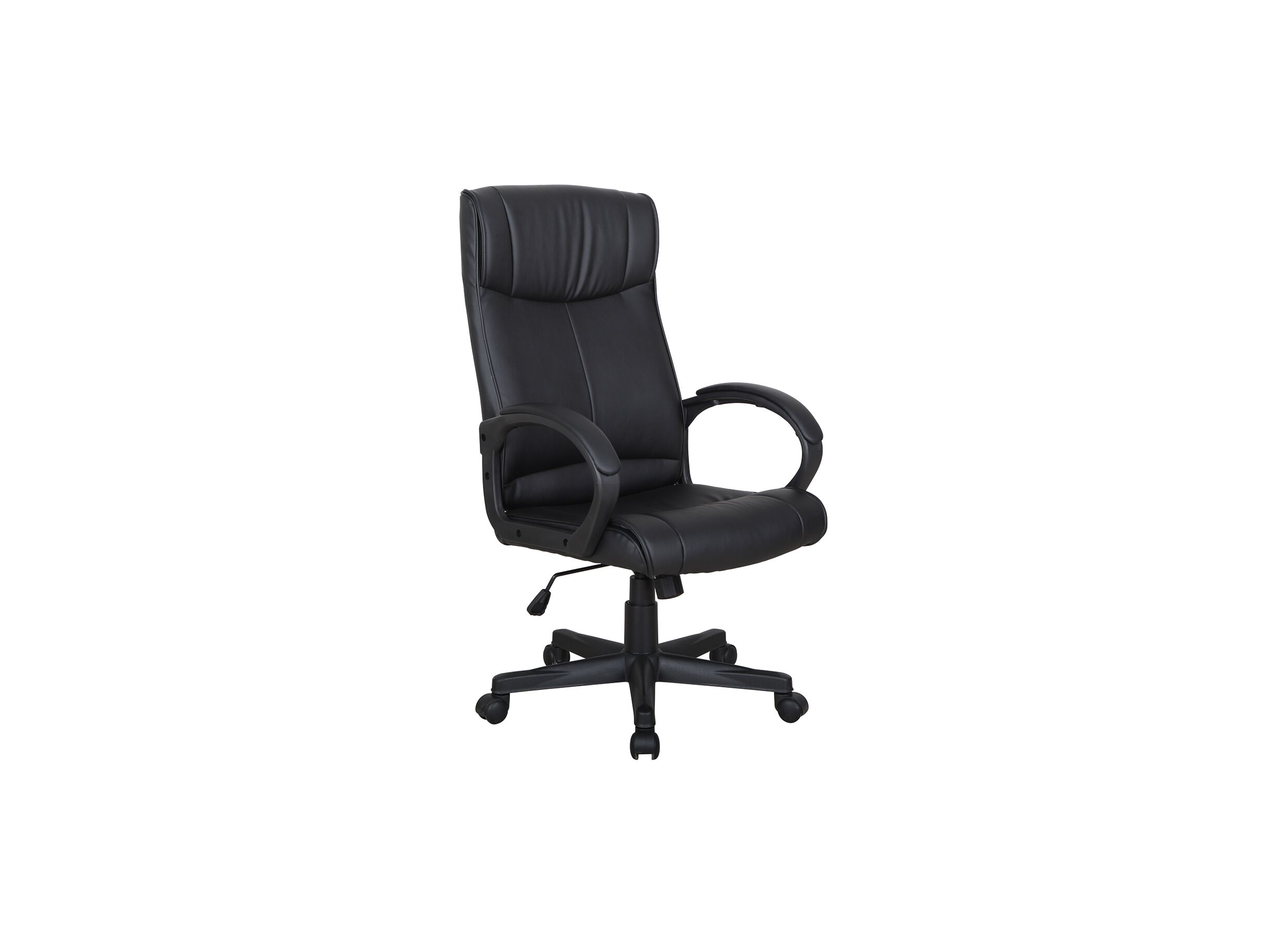 Chaise de bureau Kravitz noir - Chaise de bureau Kravitz 60x65x111cm - similicuir - noir