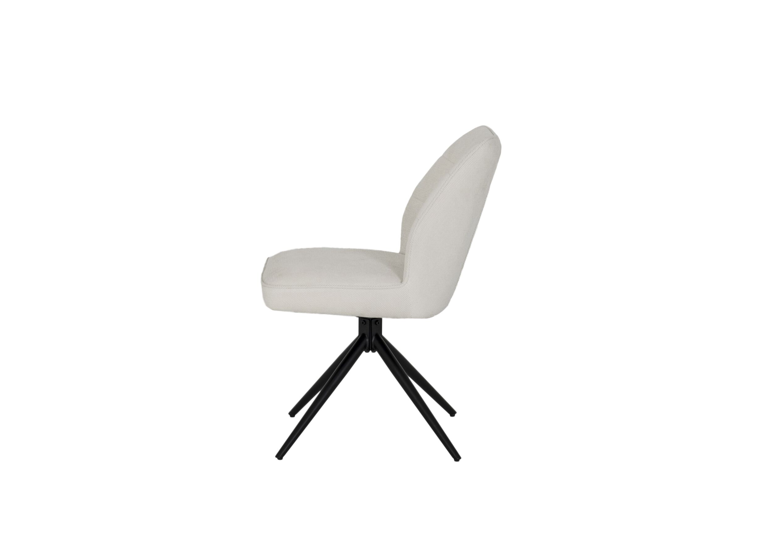Detailfoto - Draaistoel Pareto 48x63x83,5cm - stof - beige