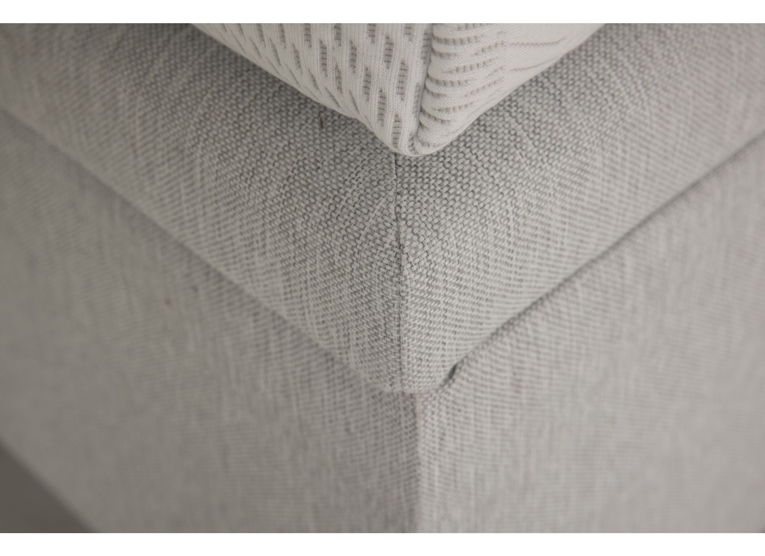 Detailfoto - Bedbox Cosy 140x200cm - stof - lichtgrijs met opbergruimte