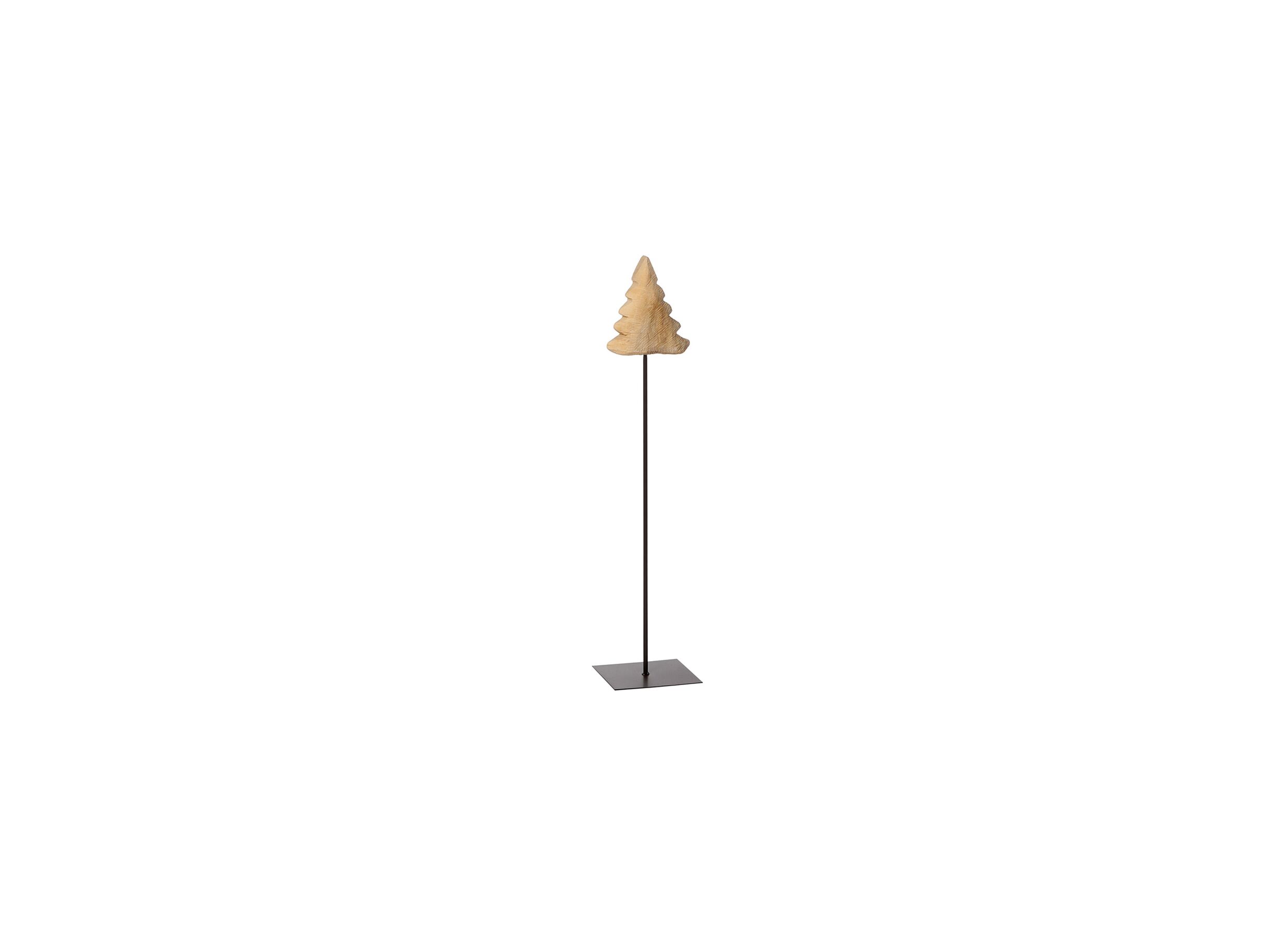 Hoofdfoto - Kerstboom op voet H115cm - hout massief & metaal - naturel/zwart