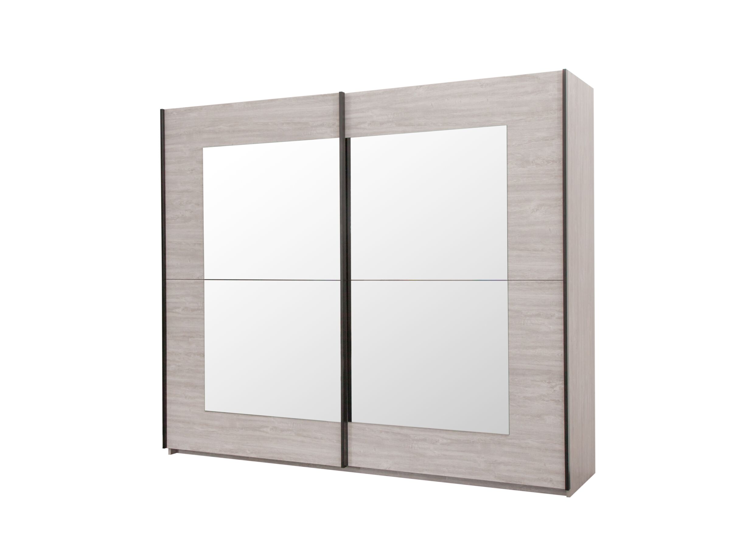 Armoire à portes coulissantes 250cm - Armoire à portes coulissantes 250cm - décor - gris