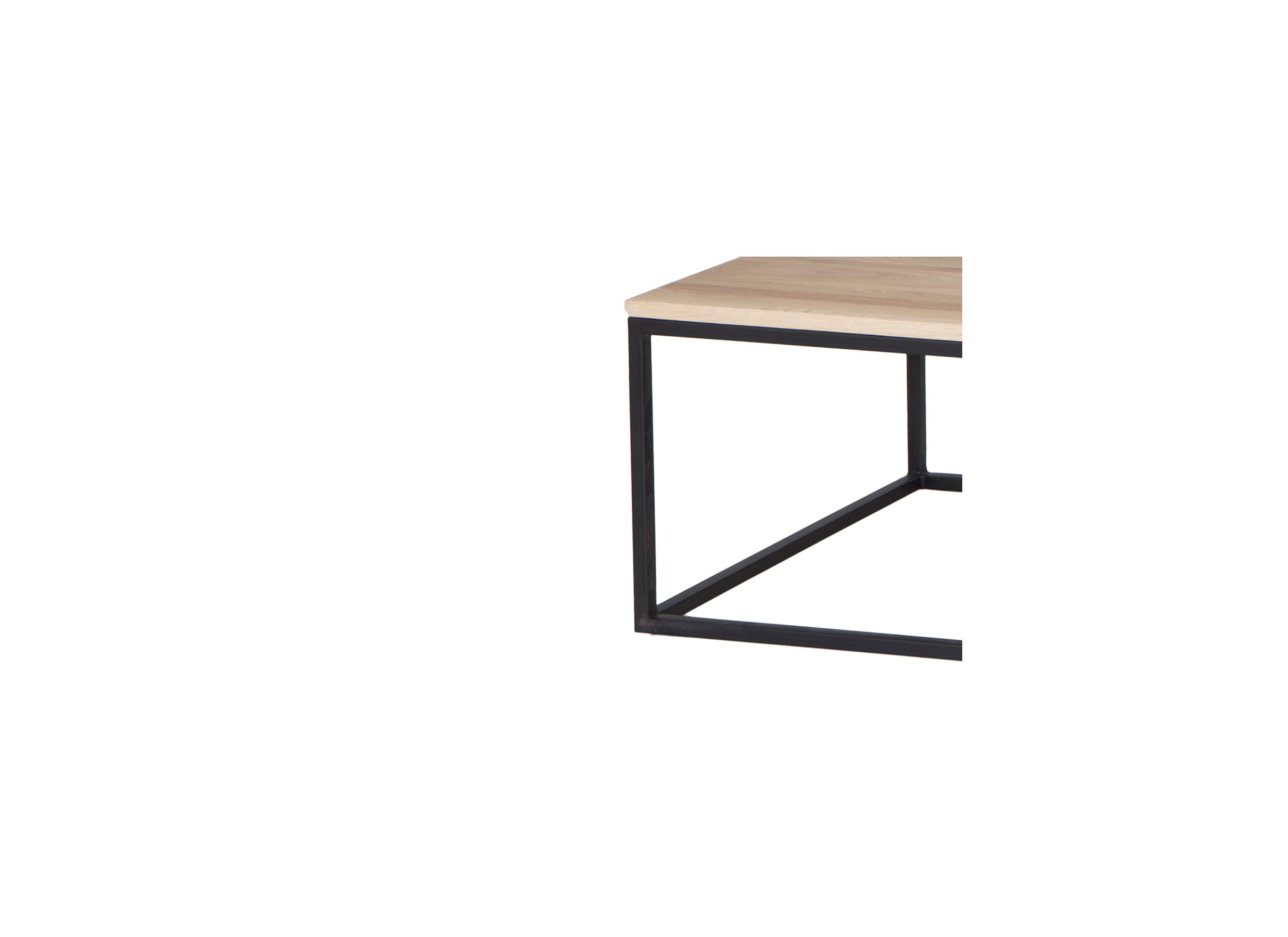 Table basse Fetich 100x100cm - chêne massif - naturel