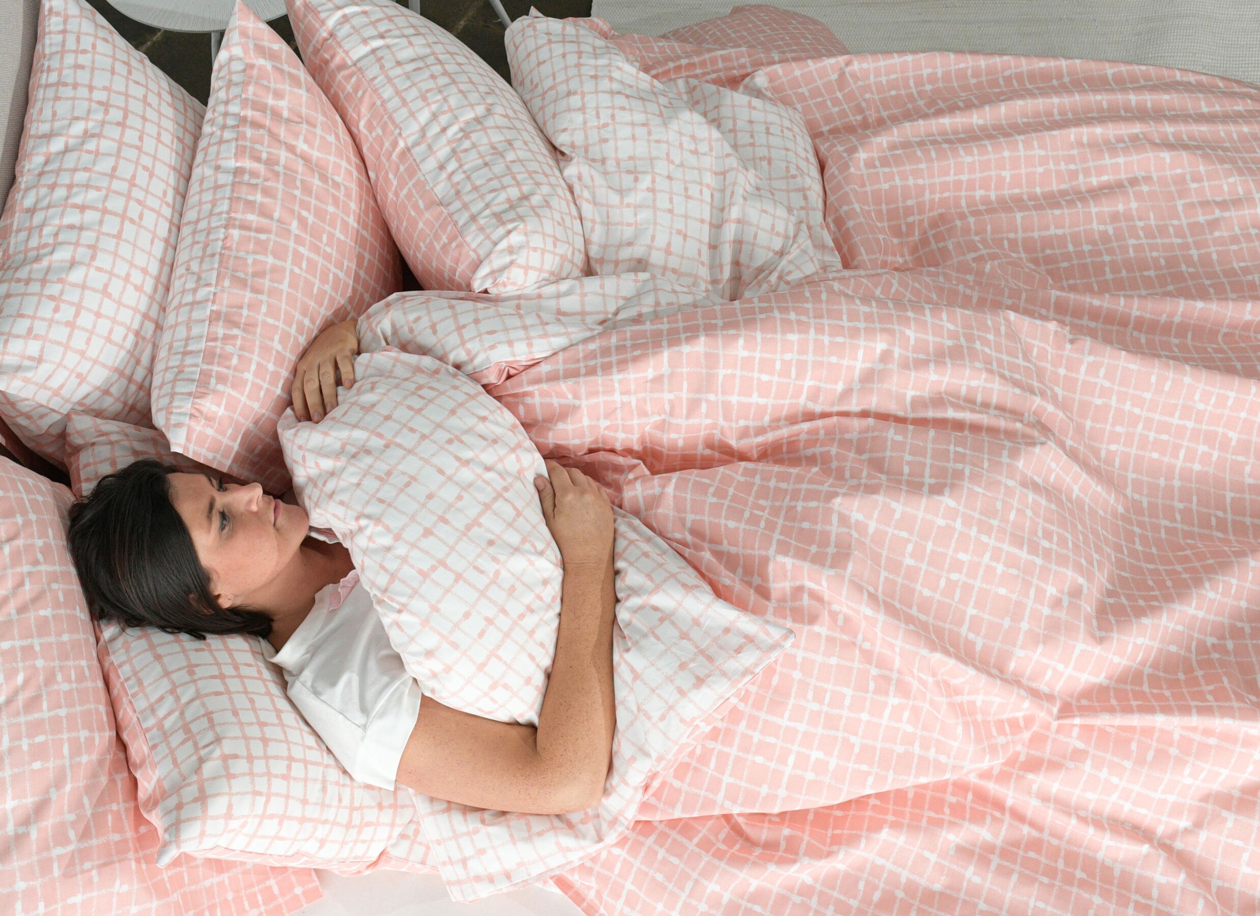 Dekbedovertrek Ants 200x200/220cm - katoen - roze - Housse de couette Ants 200x200/220cm - coton - rose