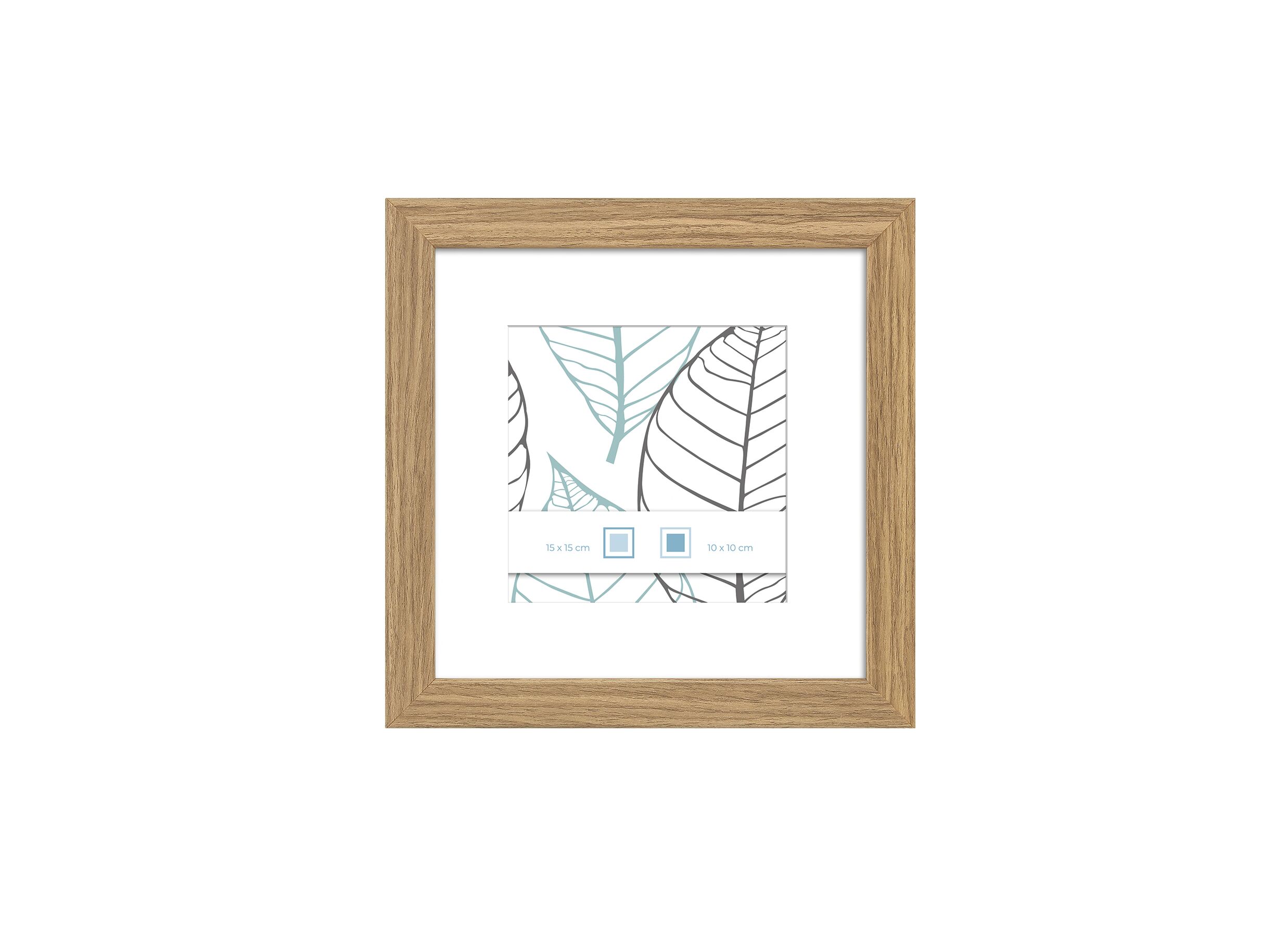 Fotokader Halmstad 15x15cm - hout massief - bruin
