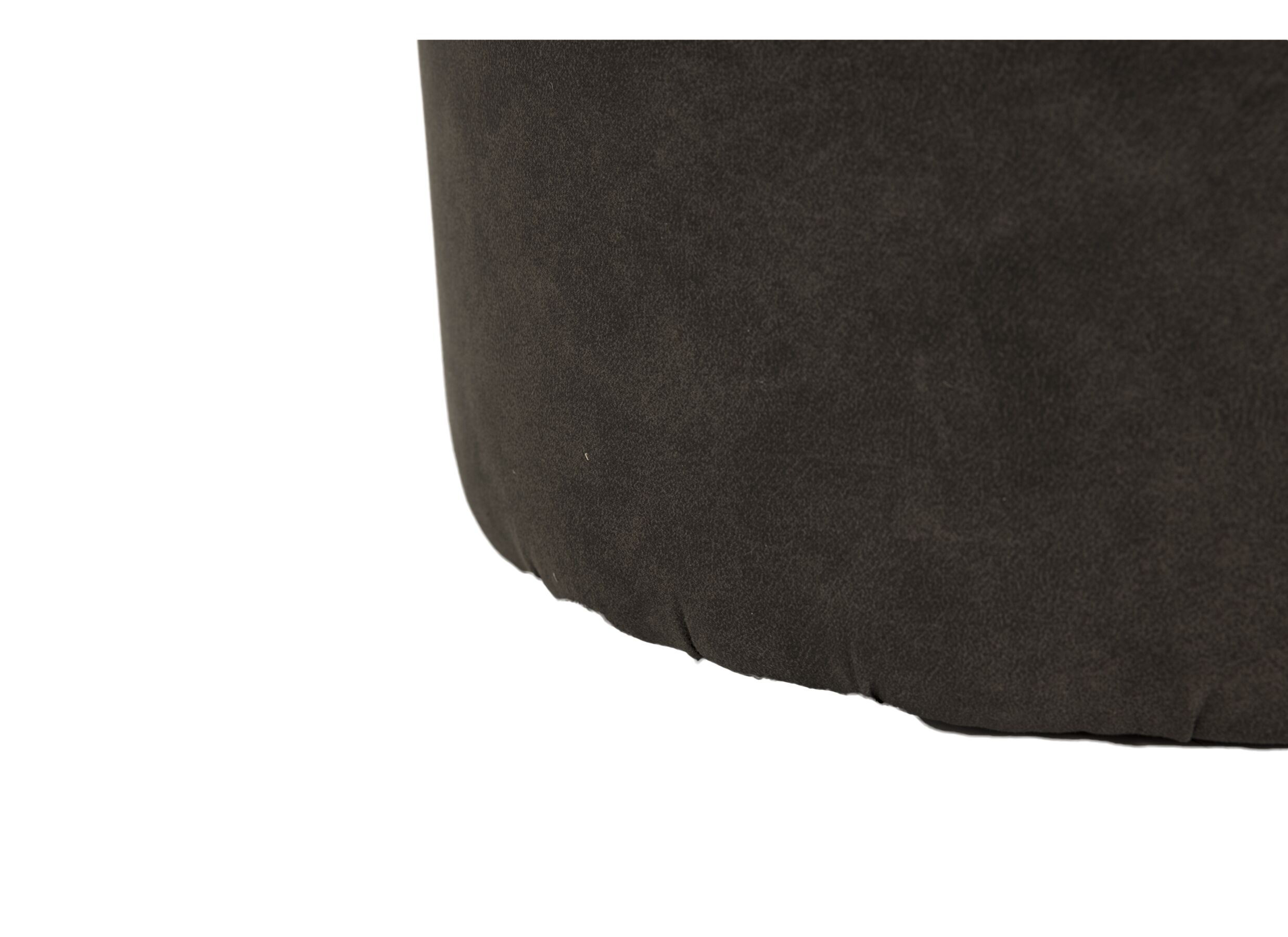 Poef Lofoten Ø38cm stof grijs