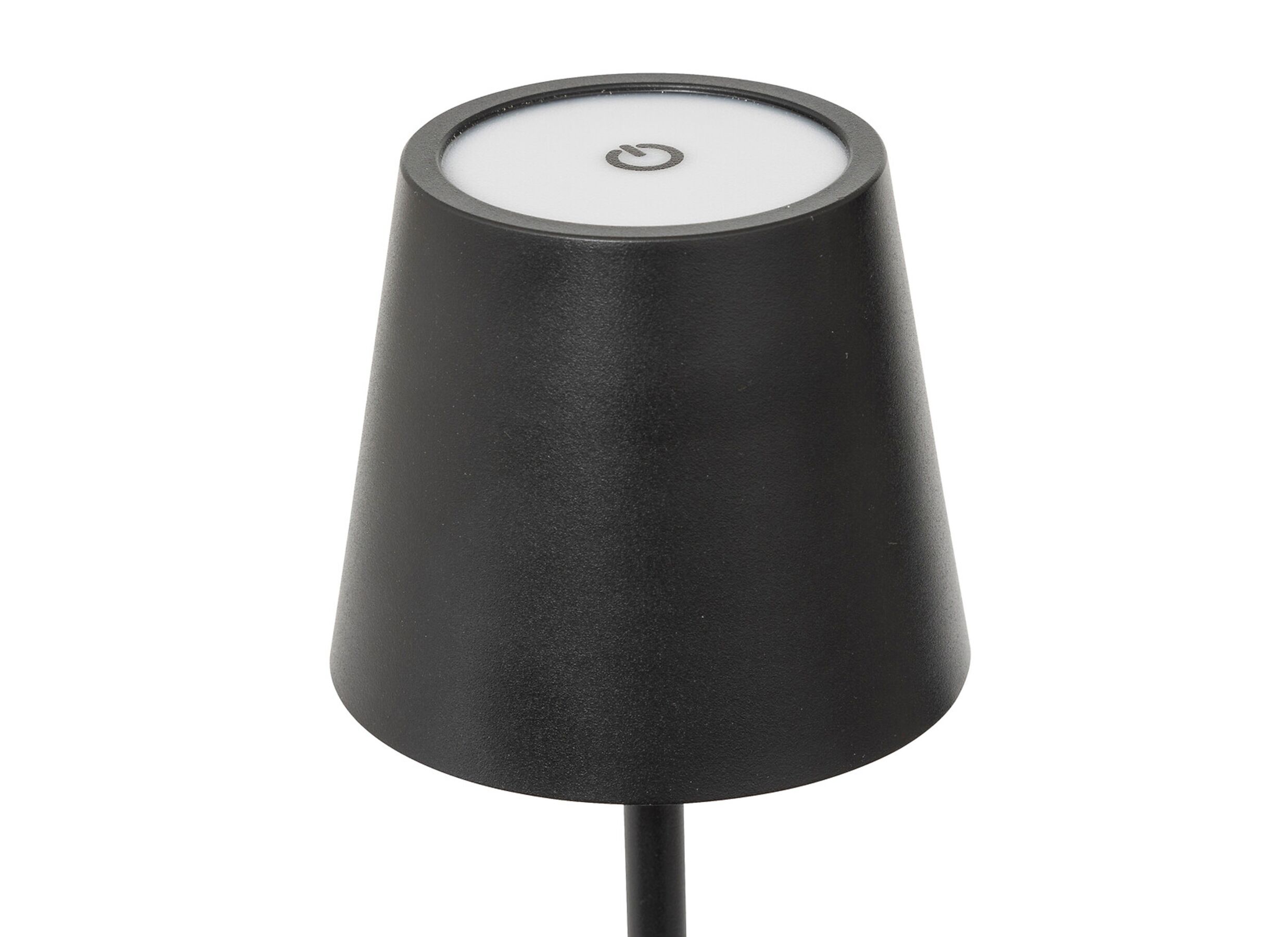 Detailfoto - Tafellamp Cody Outdoor USB Ø11x37cm - staal - zwart