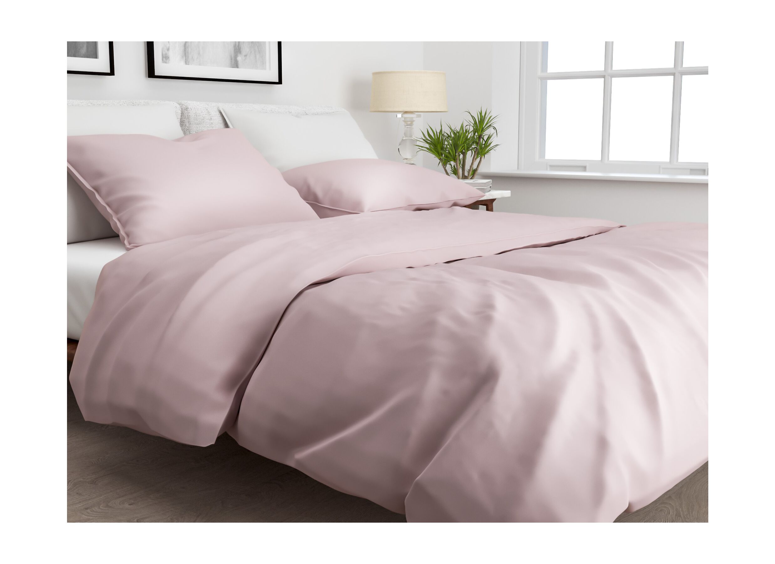Foto ambiance - Housse de couette 200x220cm coton satin