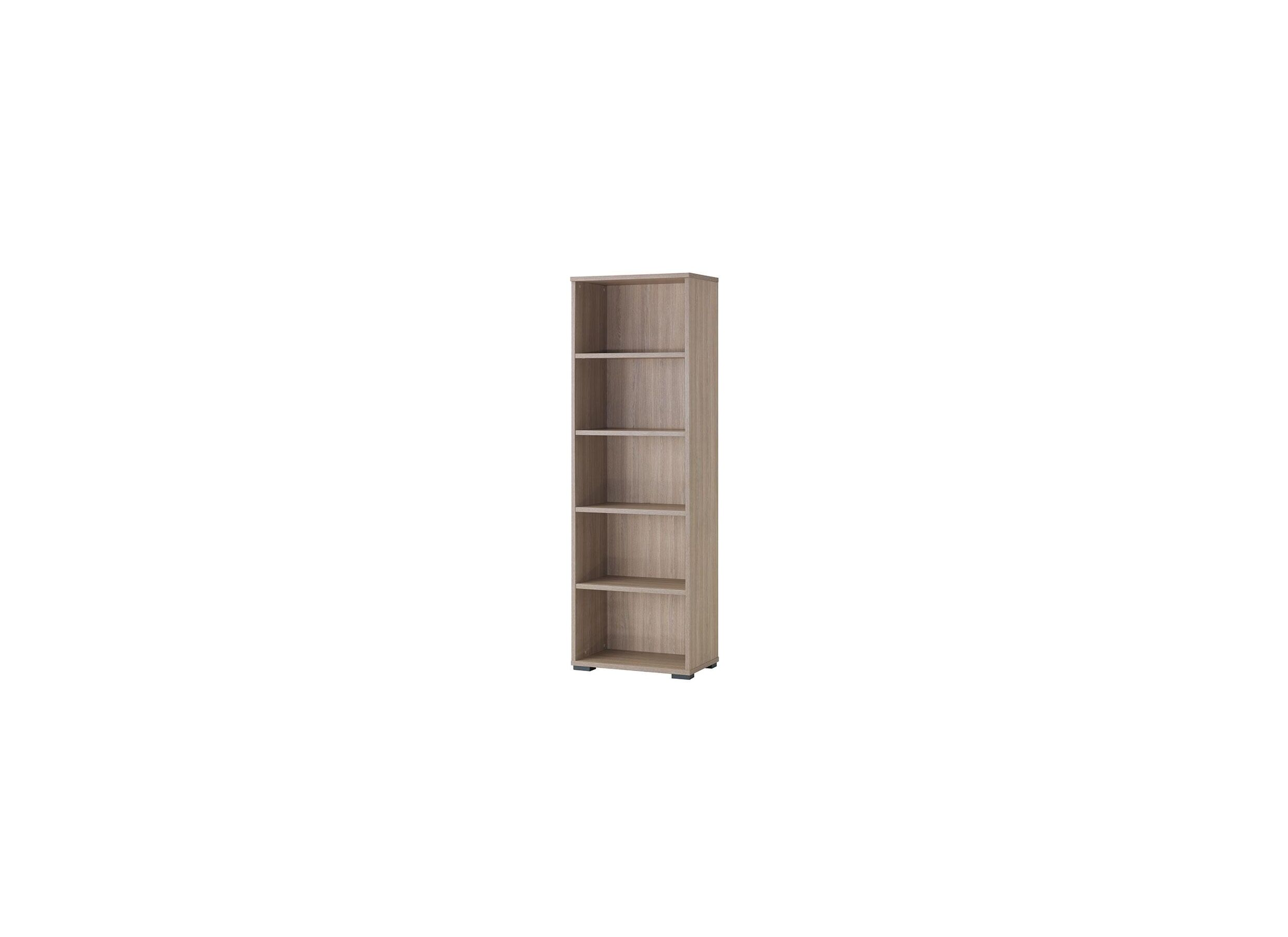 Boekenkast 70x40x213cm - melamine - bruin & grijs
