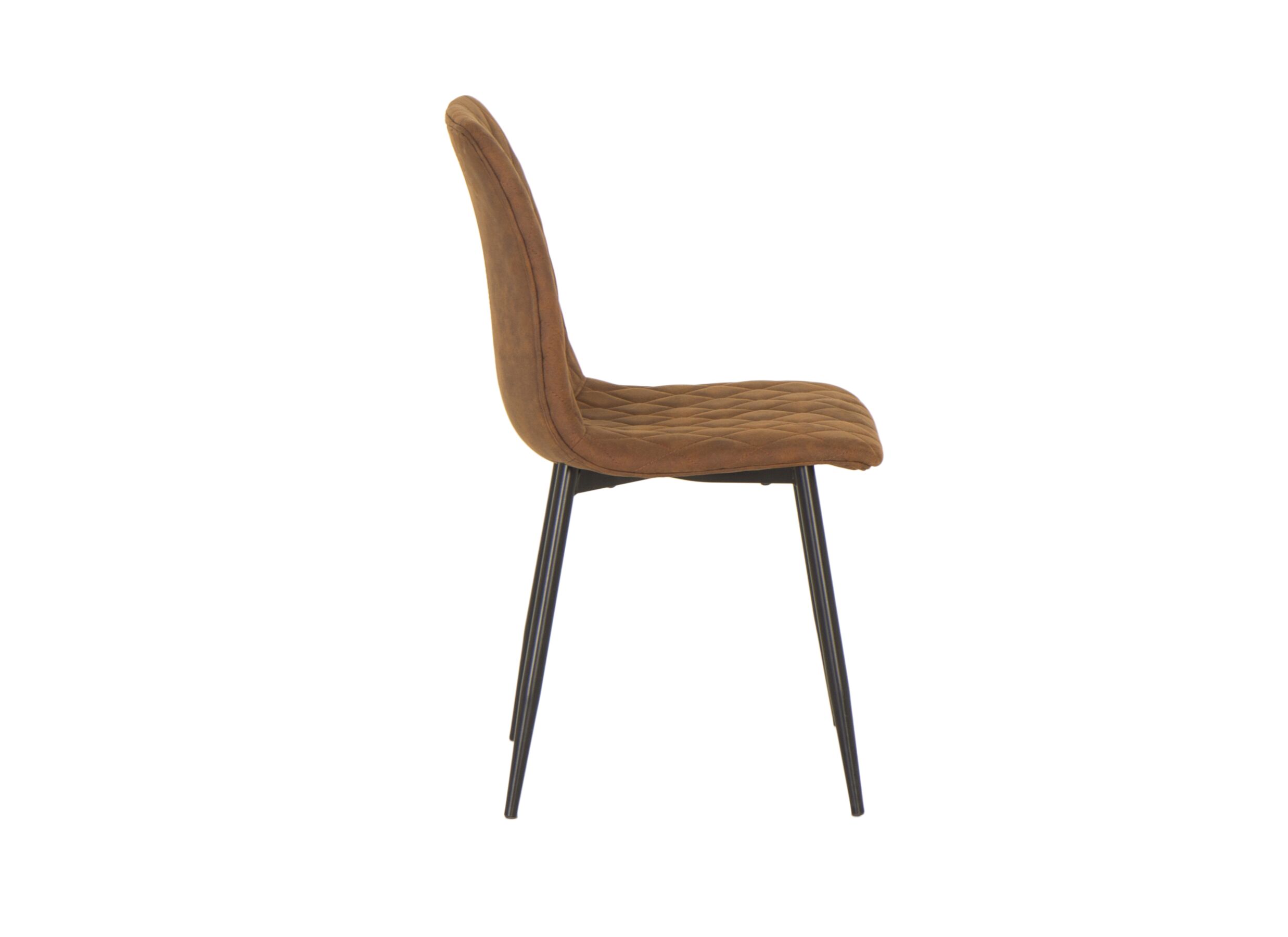 Chaise Furu 45x51x85cm - microvezel - cognac