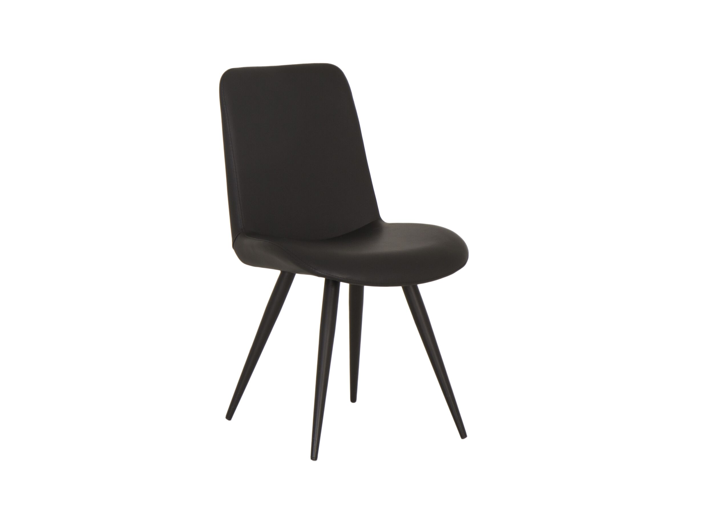 Chaise Yack similicuir noir - Chaise Yack 49x63x87,5cm - similicuir/acier - noir
