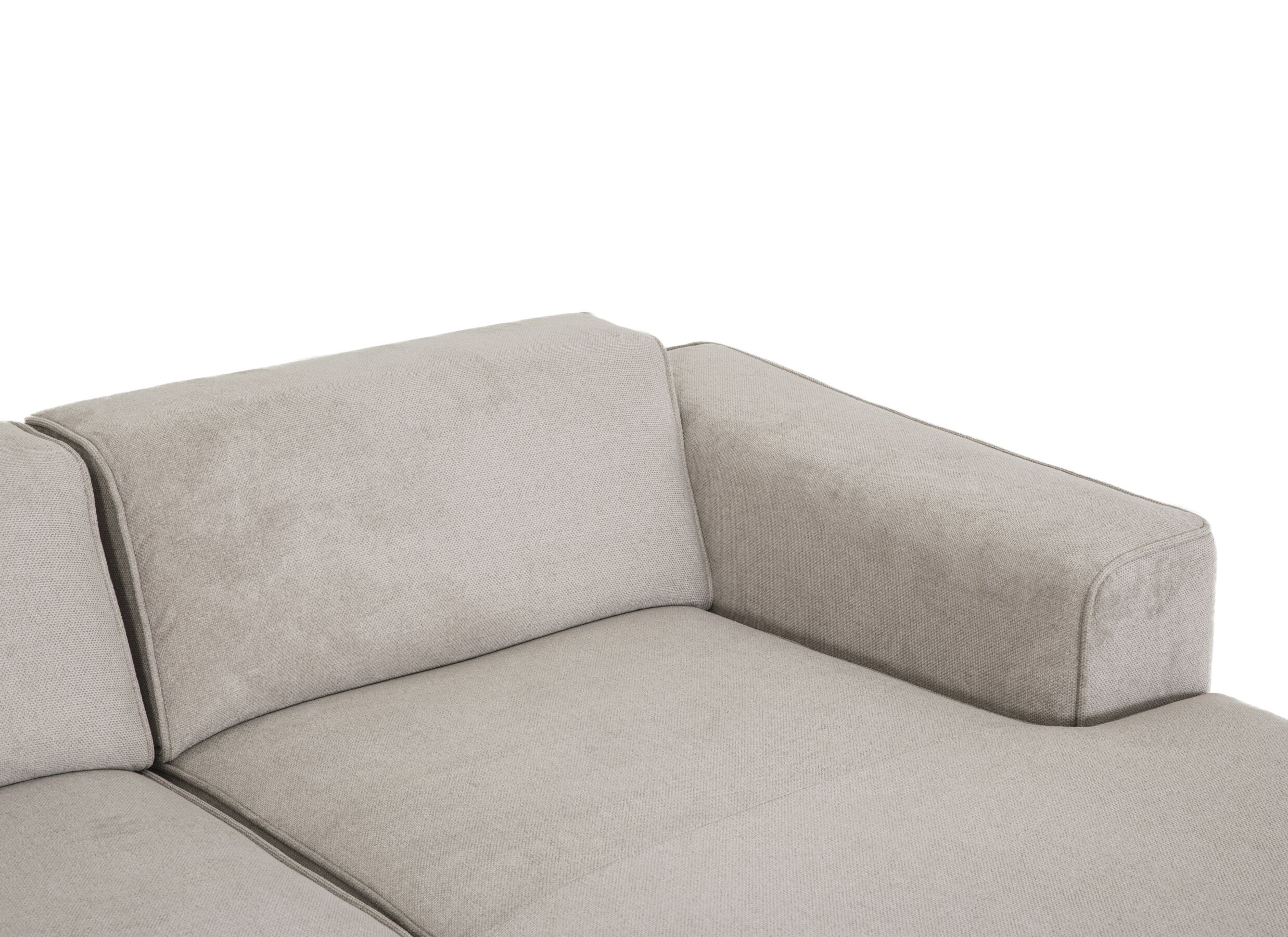 Detailfoto - Hoeksalon Enjoy 227x161cm - stof - beige