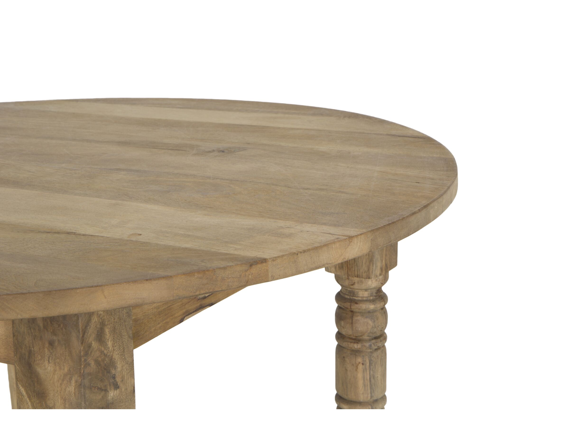 Detail - Table Molly Ø115cm - mangue massif - naturel