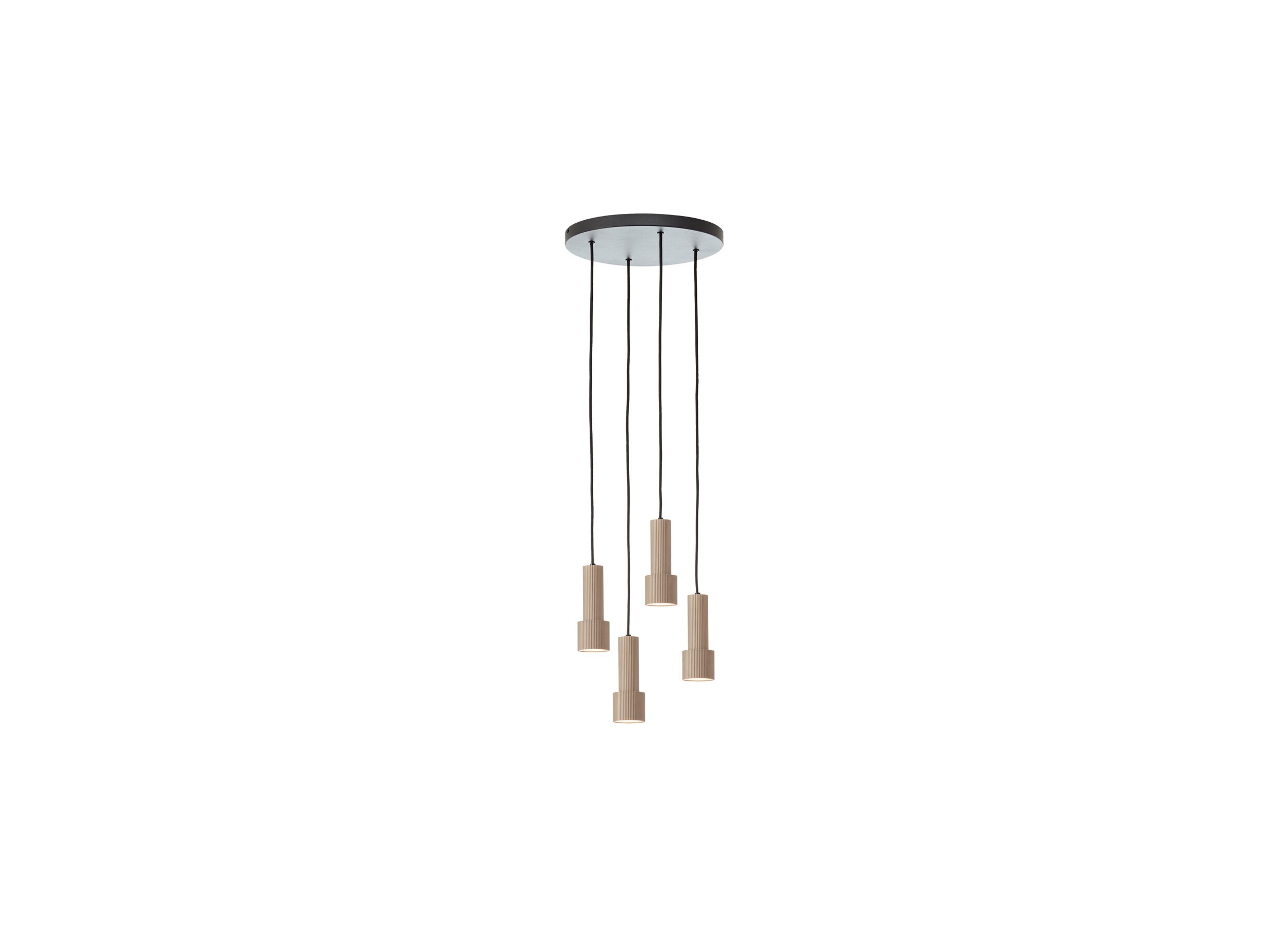 Hanglamp Cadiz GU10 4x10W Ø35cm - aluminium - zwart/brons - Suspension Cadiz GU10 4x10W Ø35cm - aluminium - noir/bronze