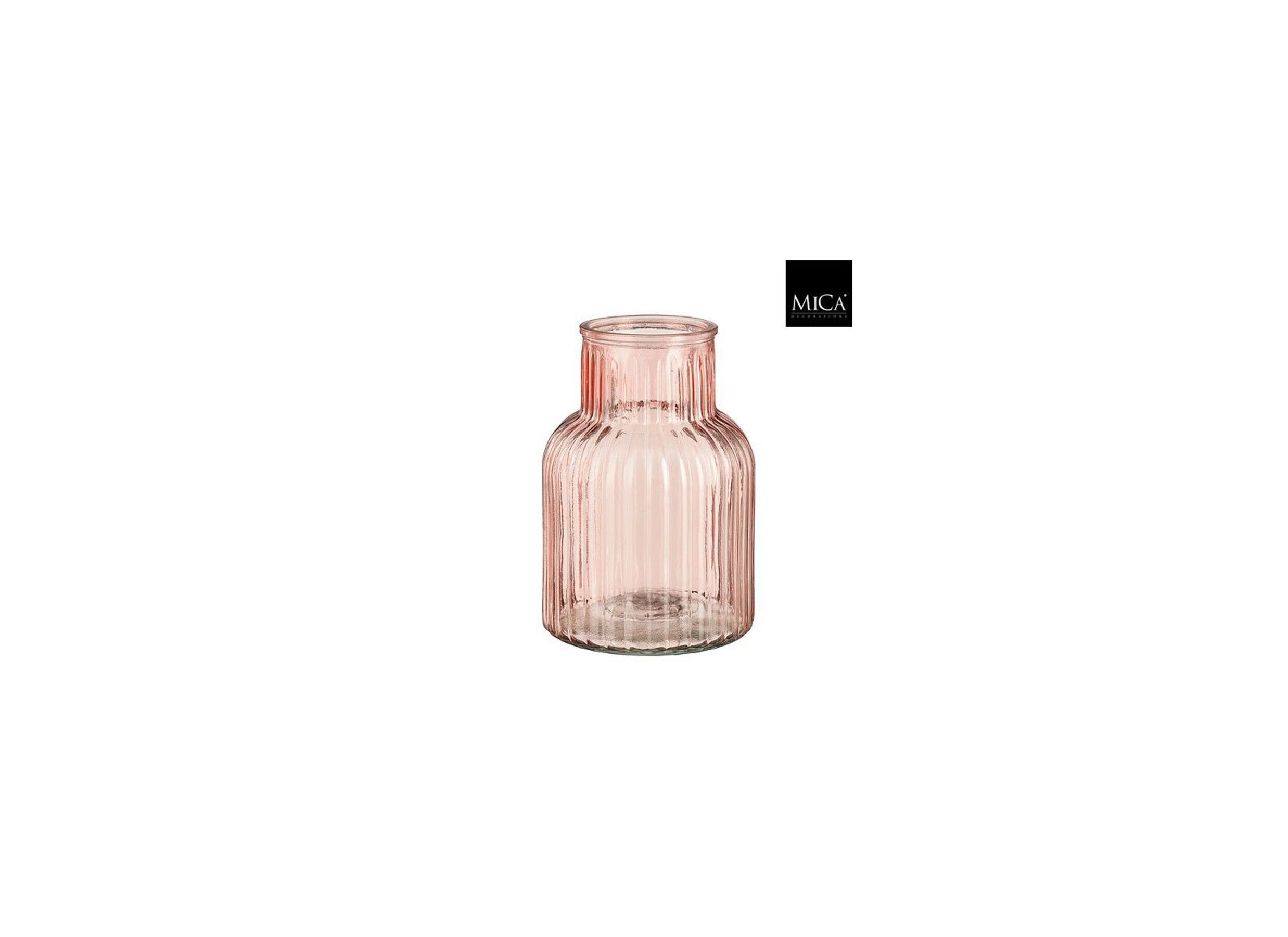 Vaas Ambre H20cm - glas - roze - Vase Ambre H20cm - verre - rose