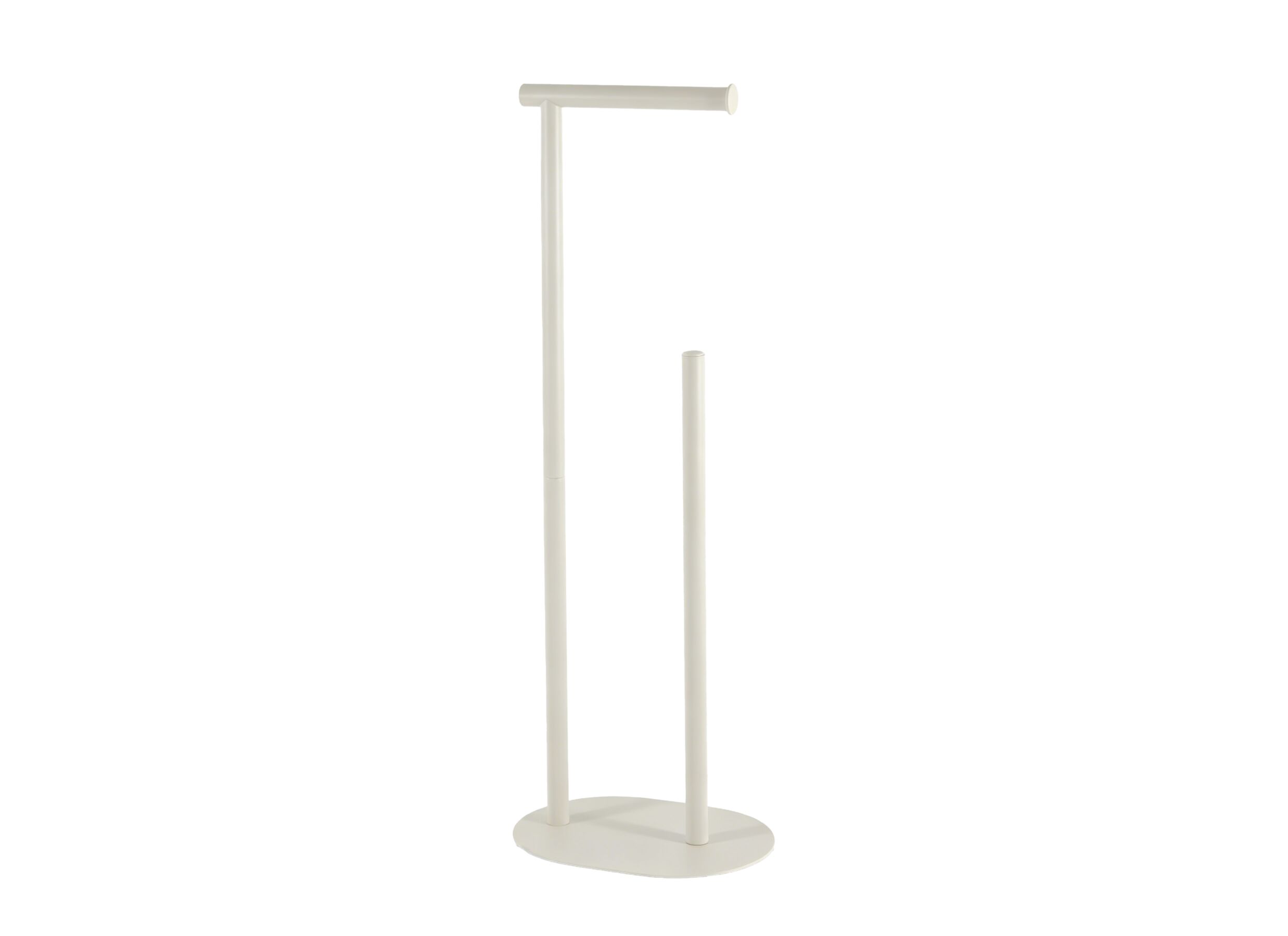 Plus Important - Porte-papier toilette Byebye 23x17x68cm - métal - beige