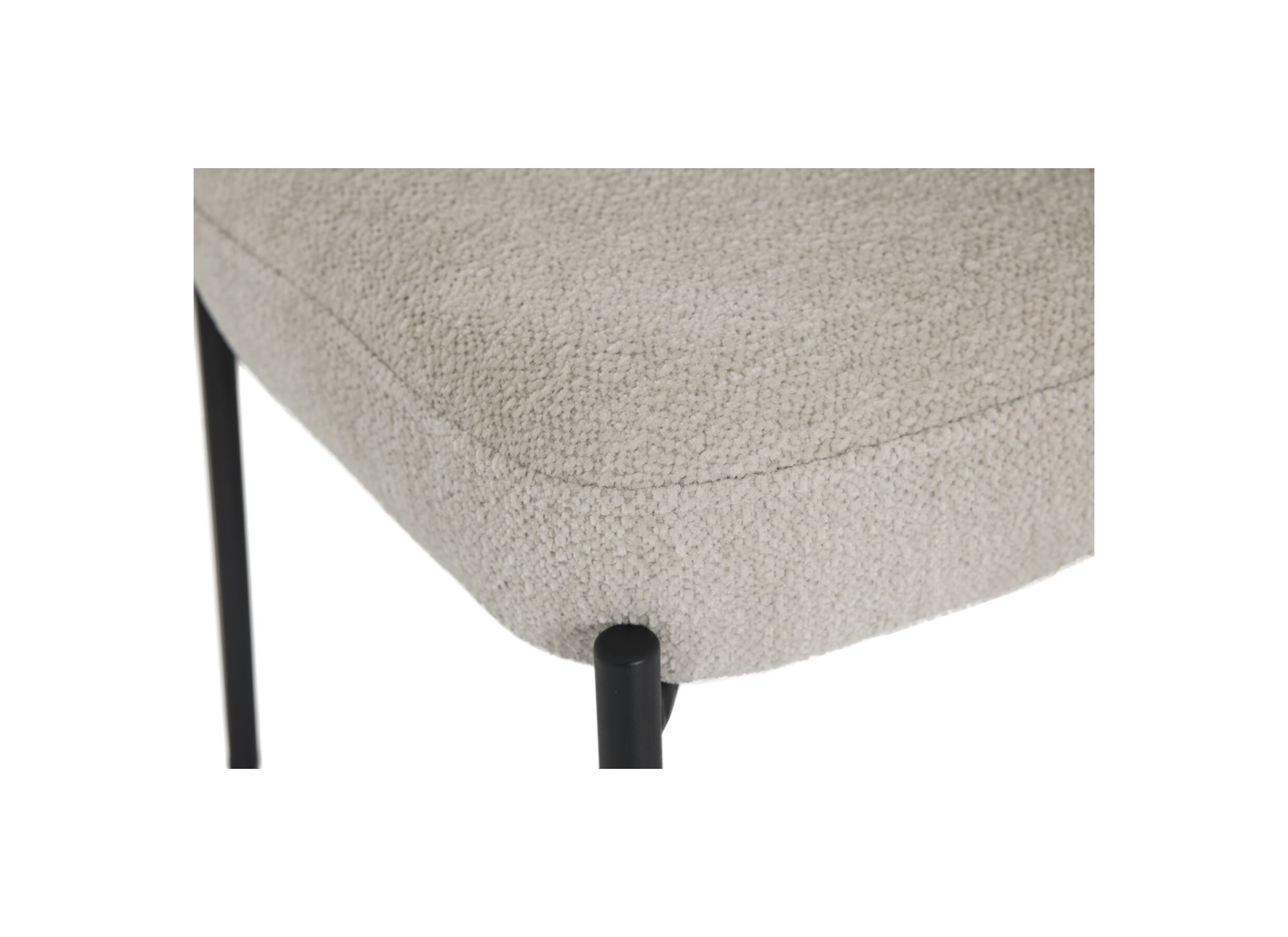 Detailfoto - Stoel Alien 43x43x66cm - stof - beige