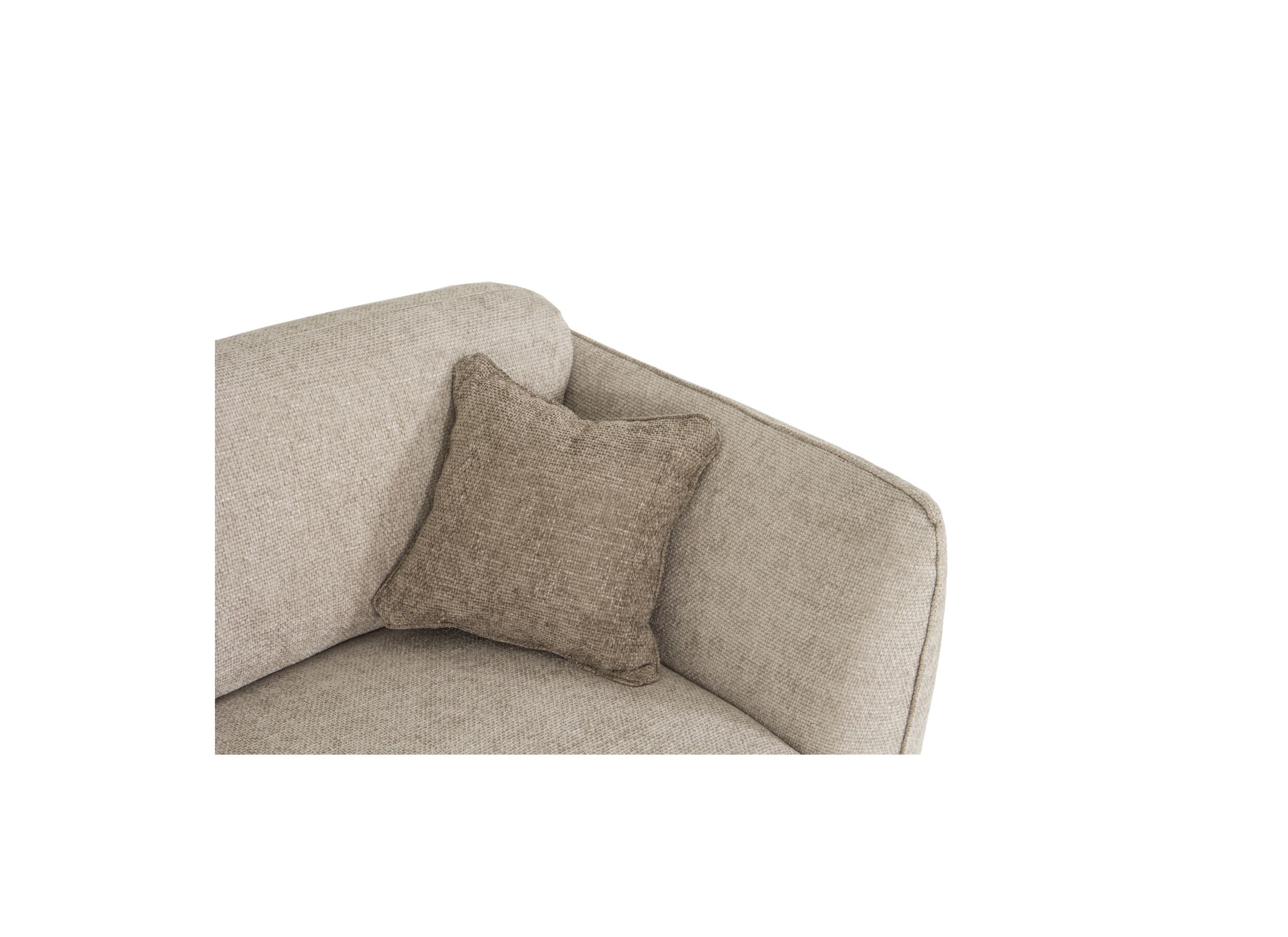 Canapé d'angle Kelmis 323x178cm - tissu - beige