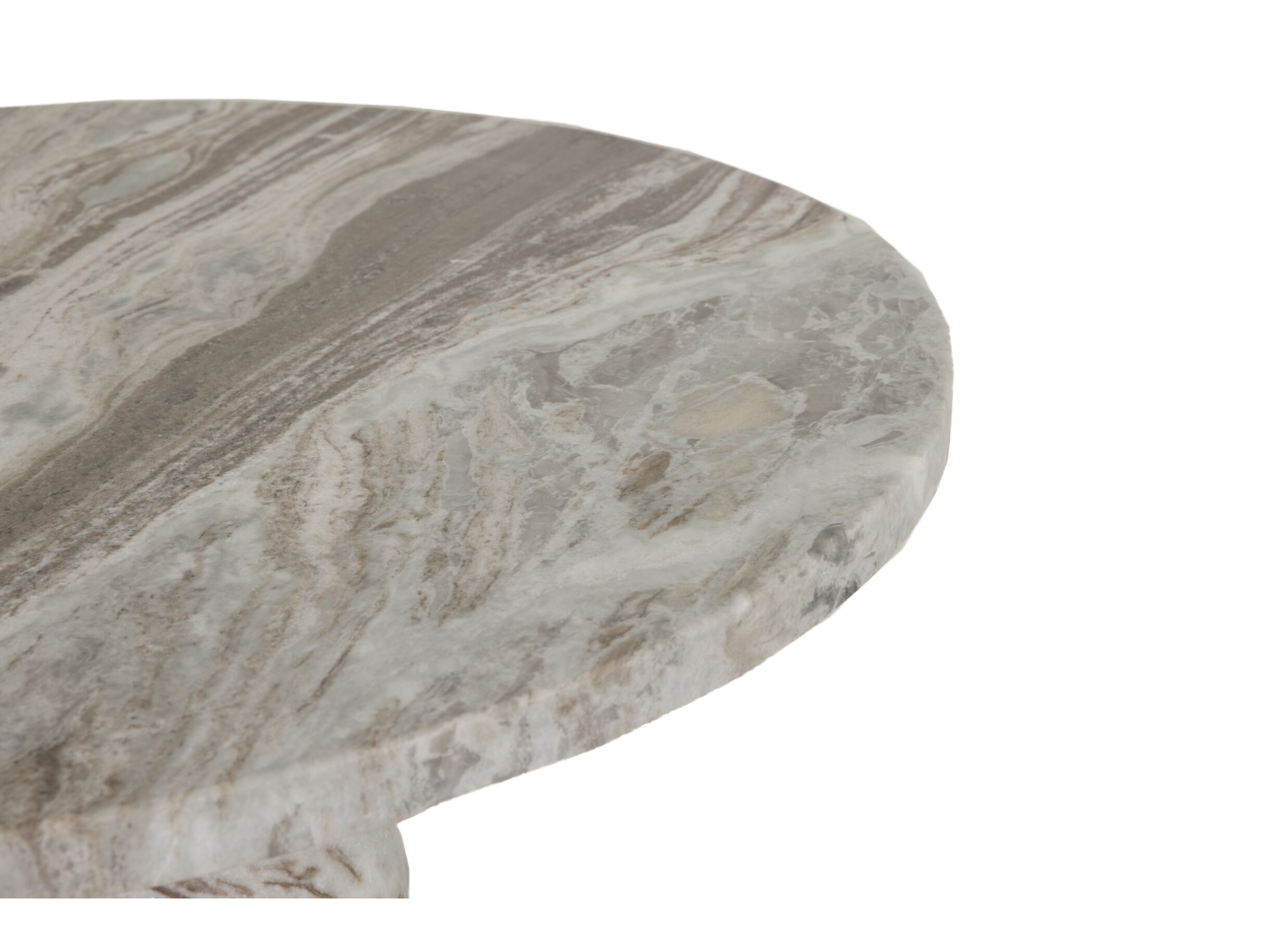 Detail - Table basse Gulf Ø91cm - marbre - beige