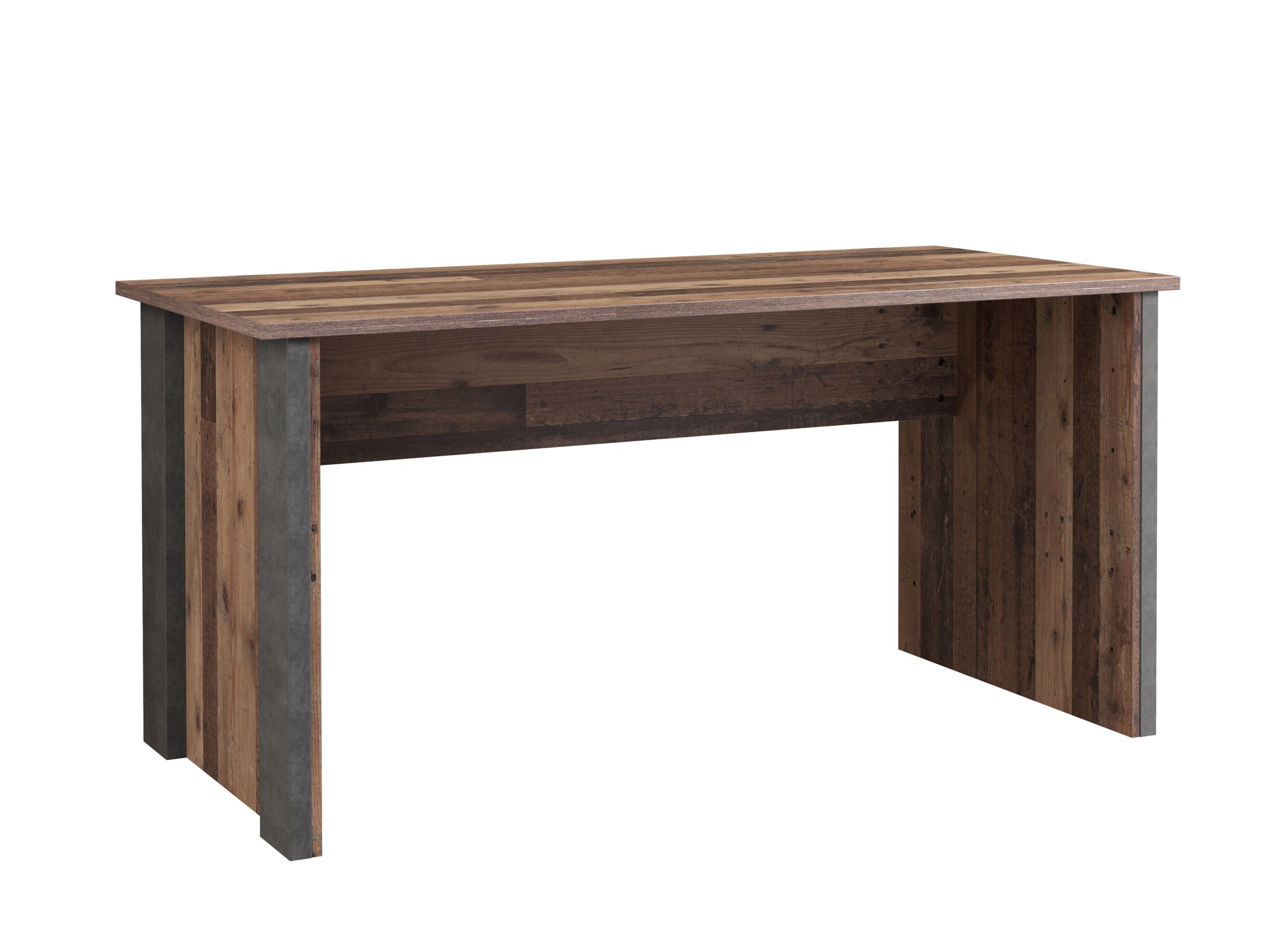 Bureau Clif-B 153x70x74cm - meubelplaat - old wood/beton