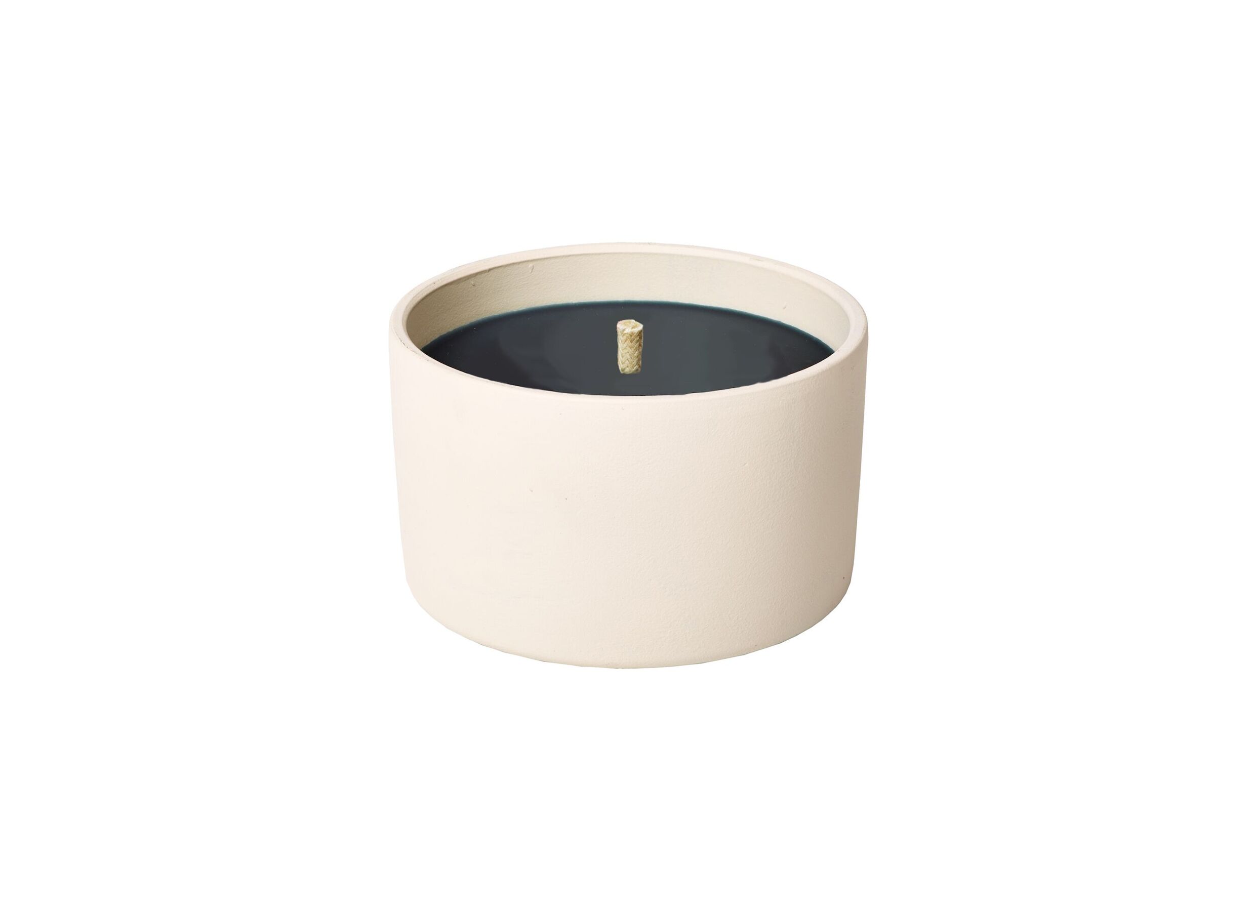 Tuinkaars in witte terracotta schaal H8,5cm - 11u wit