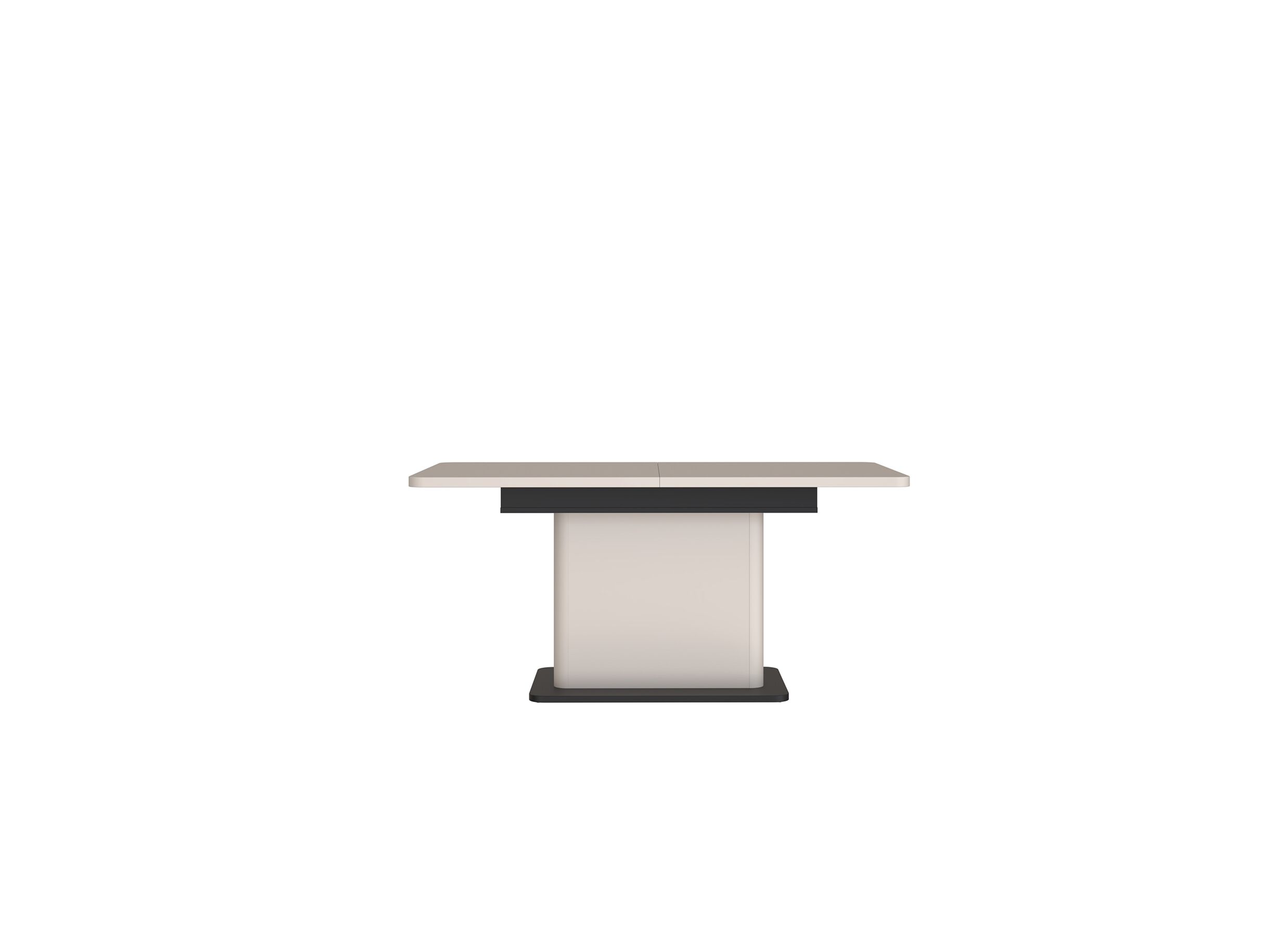 Table Vodol 160/200x90cm - panneau décor - sable/noir