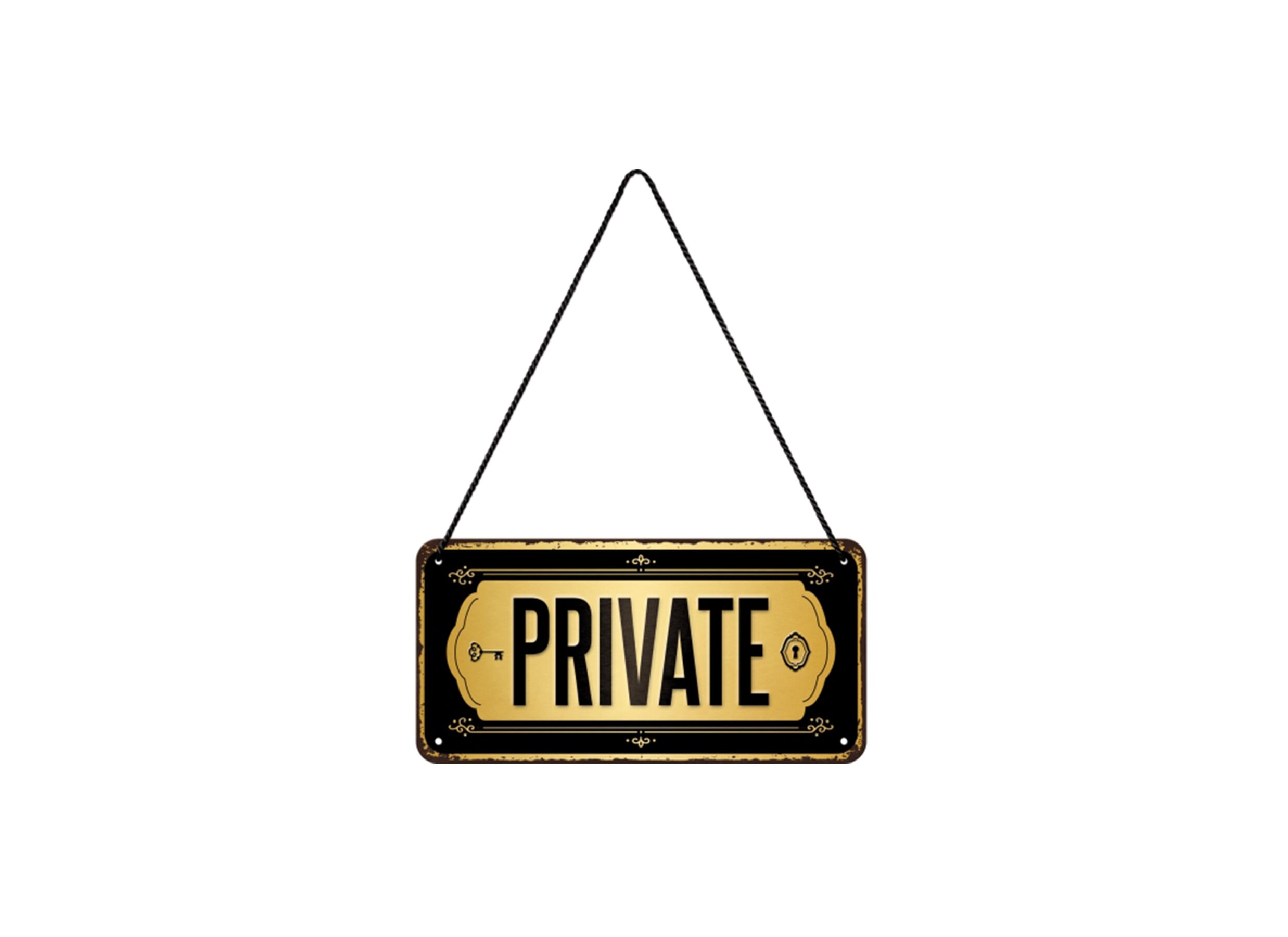 Plaque 10x20cm Private - Plaque 10x20cm Private