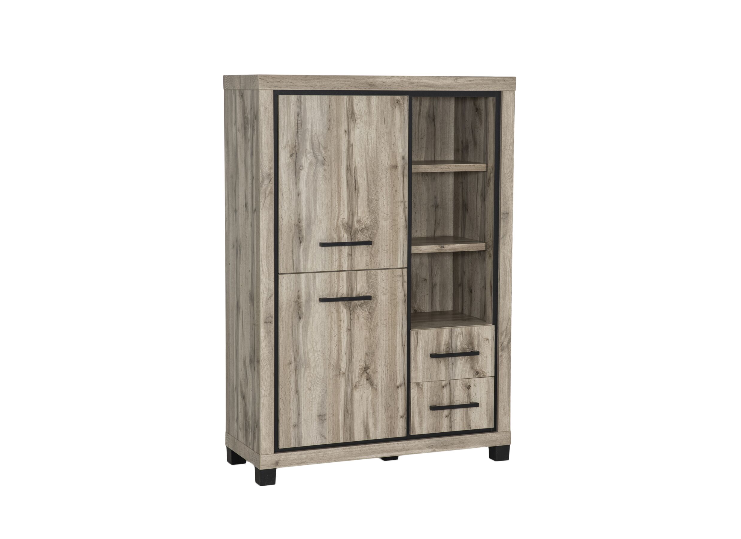 Barkast Elegance 114cm - decor - canada oak - Meuble Bar Elegance 114cm - décor - canada oak