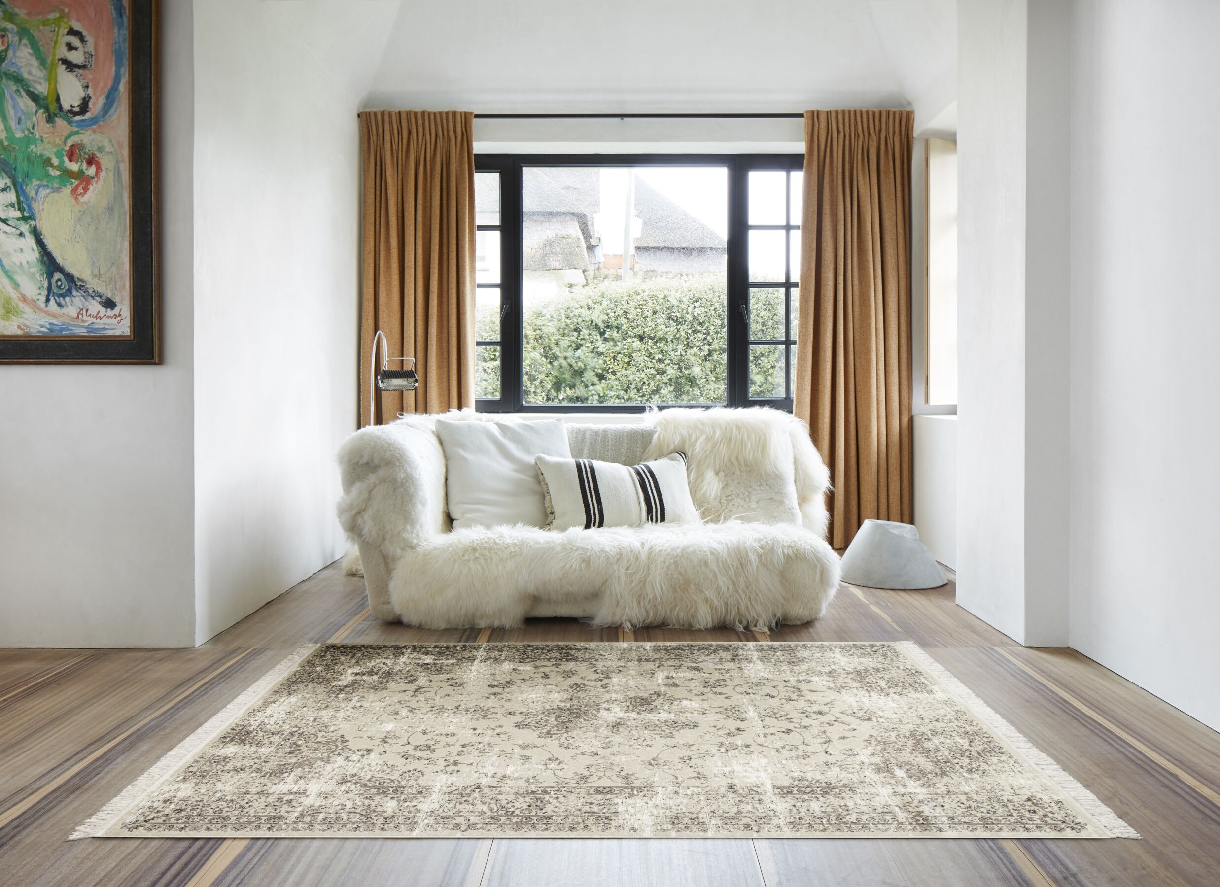 Sfeerfoto - Tapijt Ritz 195x300cm - polyester - grijs
