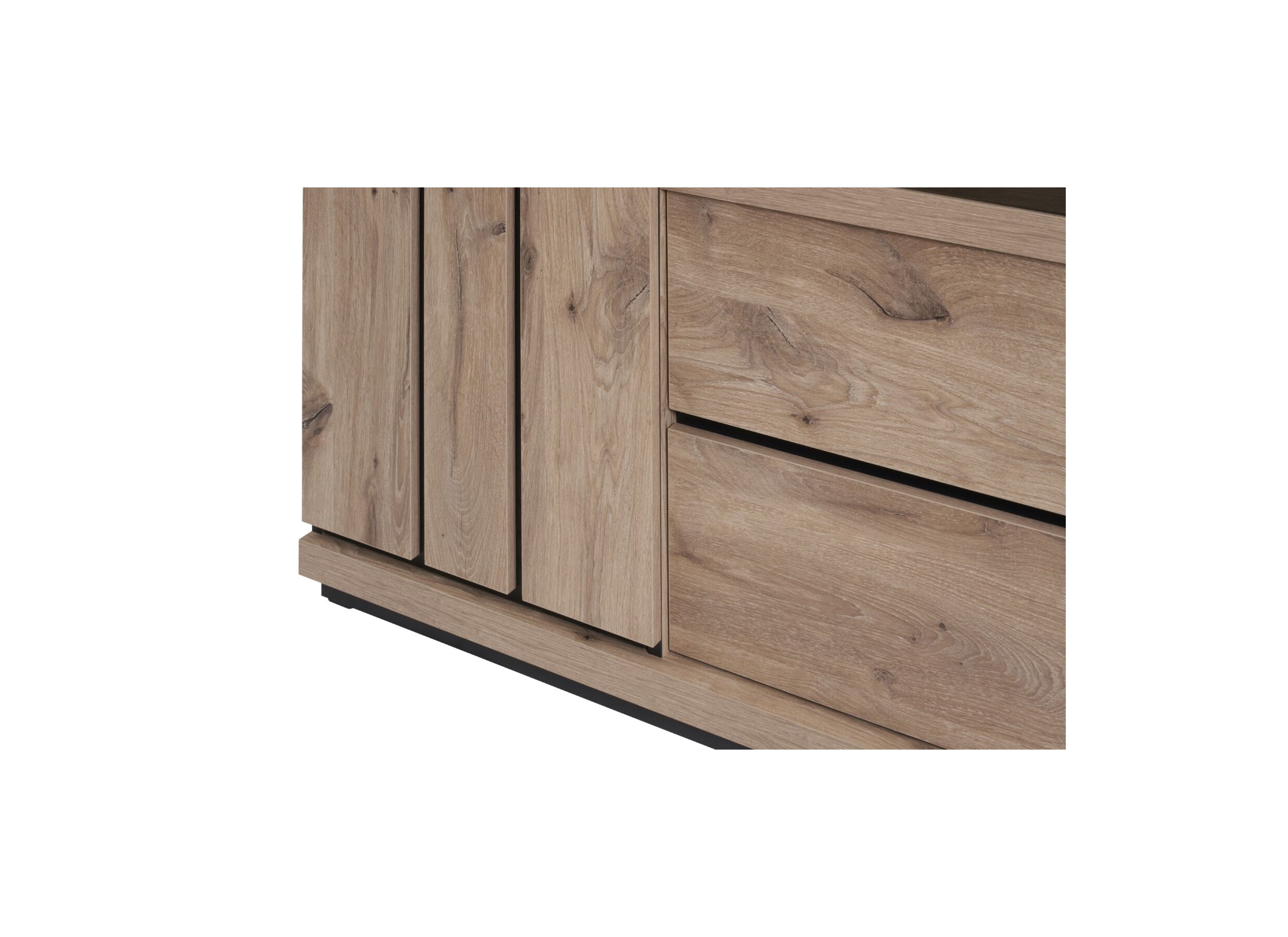 Vitrinekast Stefan 130cm - decor - canyon oak