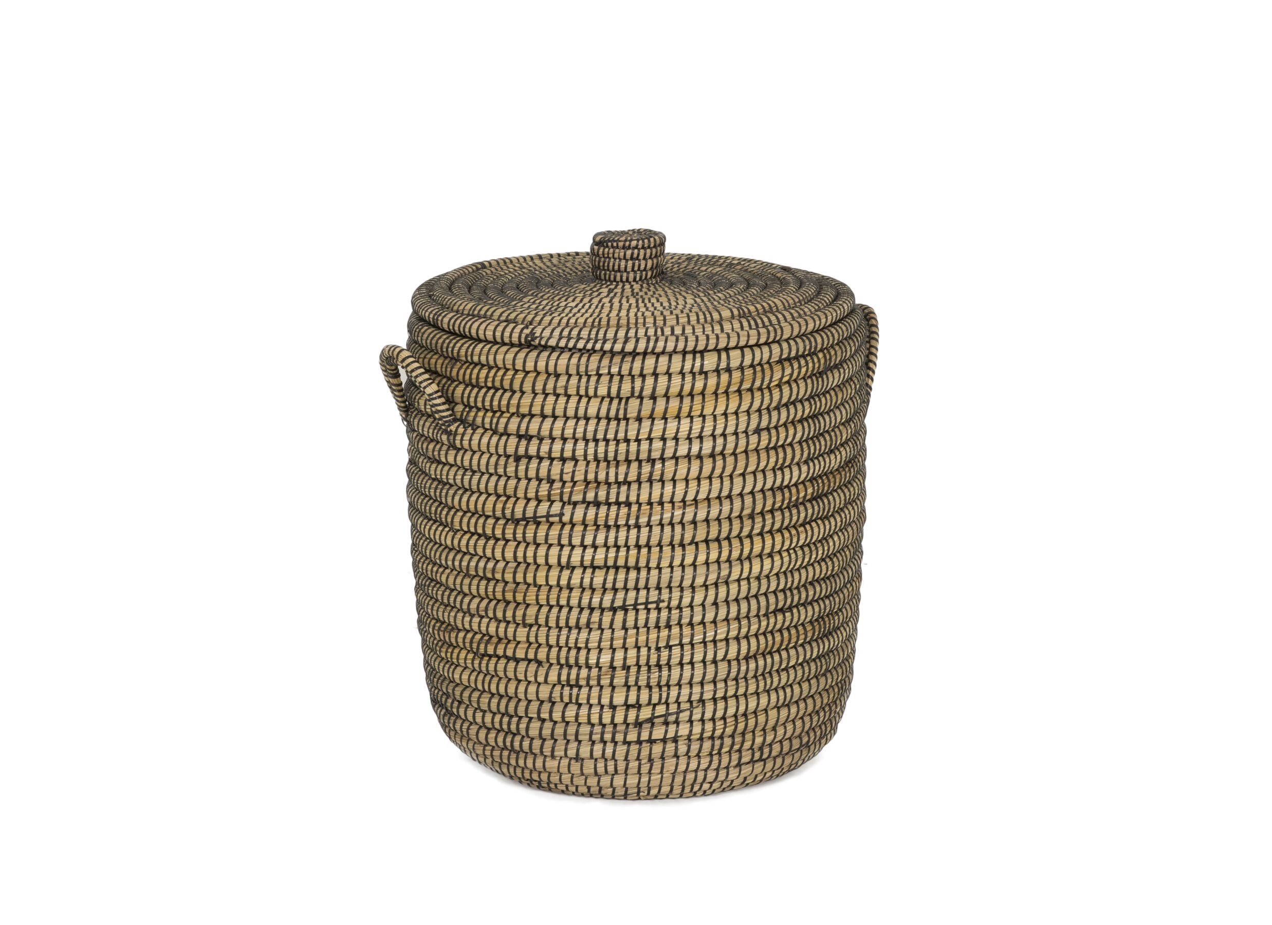 Detail - Panier à linge Yasuke Ø45x50/Ø40x45cm lot de 2 naturel