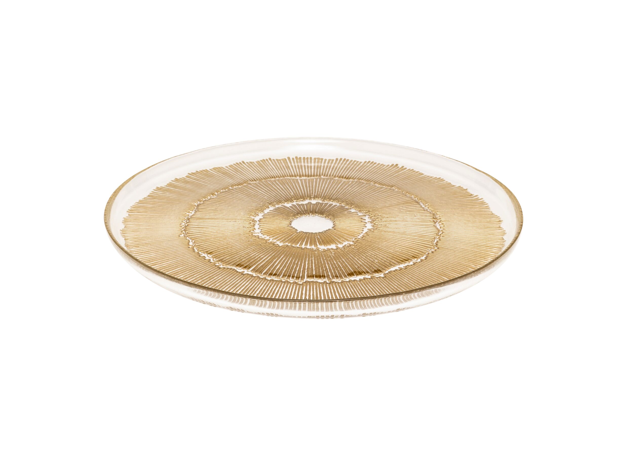 Plus Important - Assiette Celeste Ø28cm - verre - doré