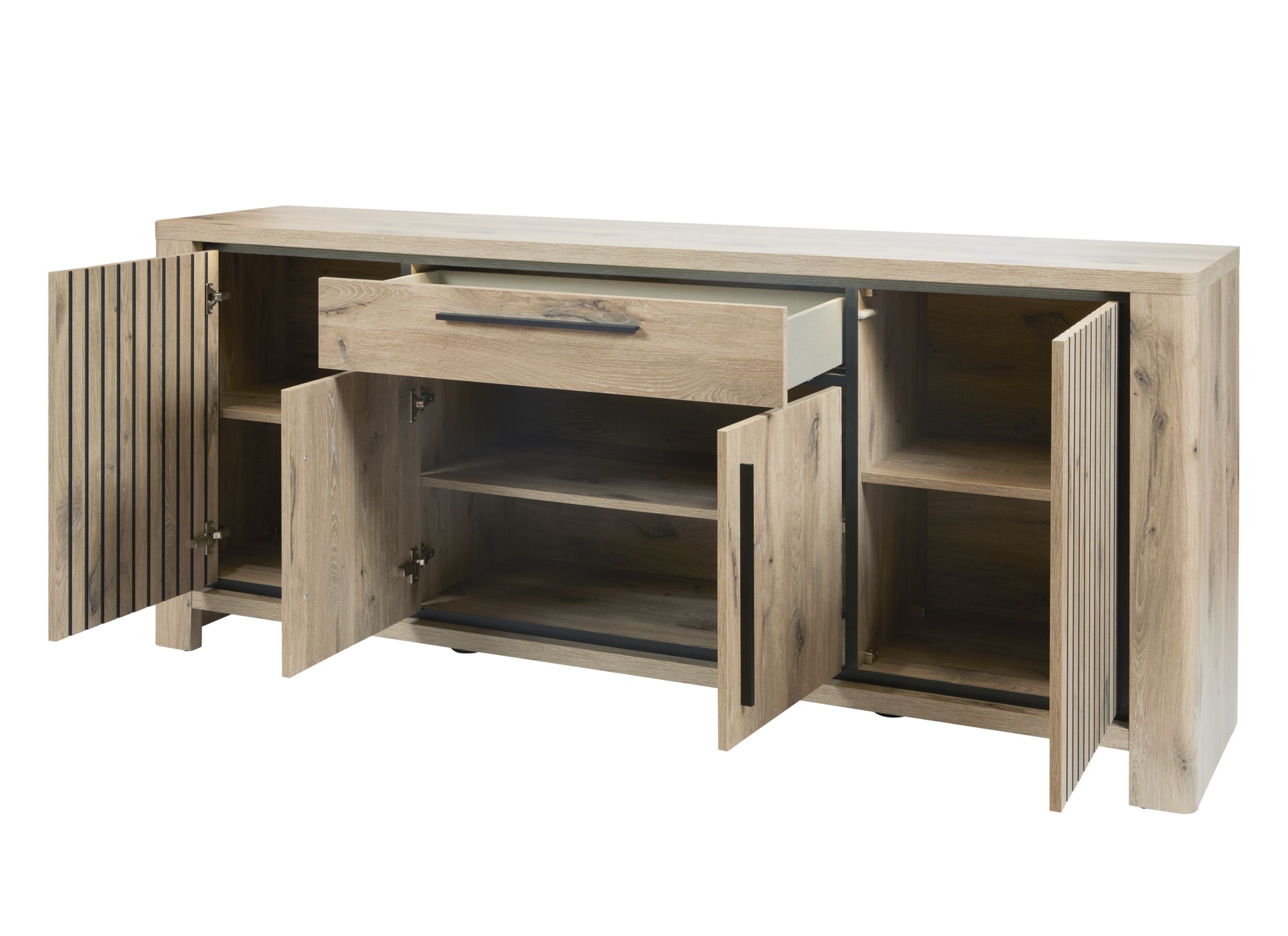 Buffet Santos 220cm - film décoratif - canyon oak